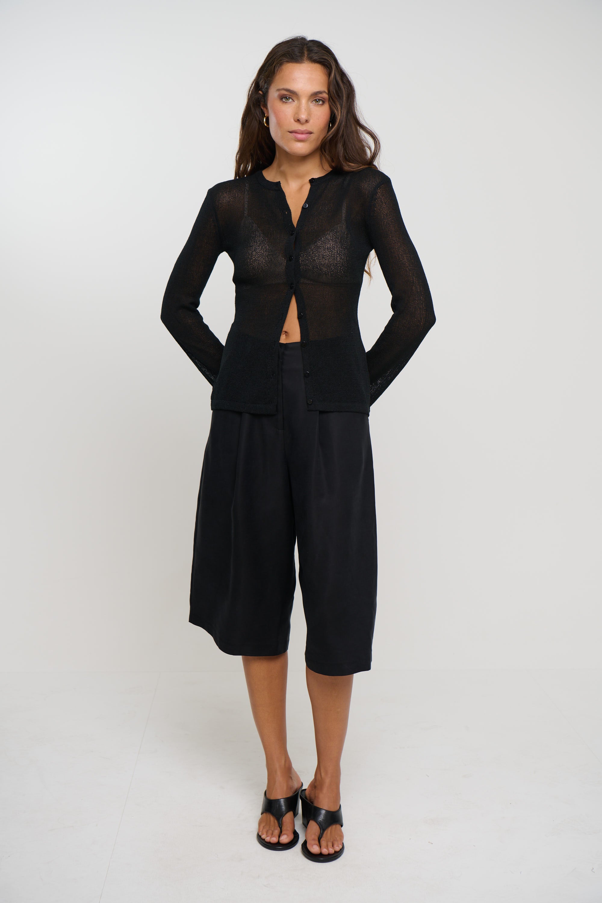 Hadley Cardigan Black