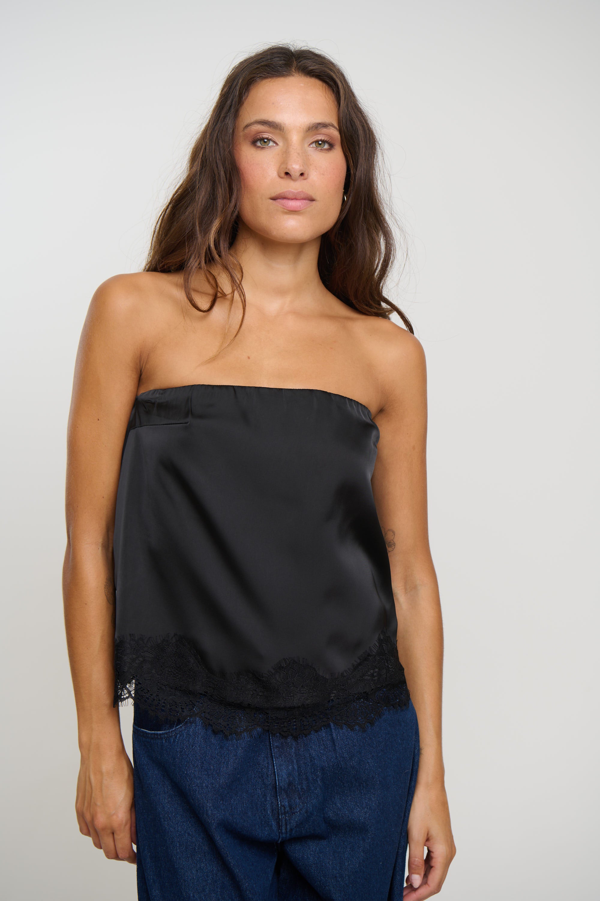 Stassie Strapless Top Black