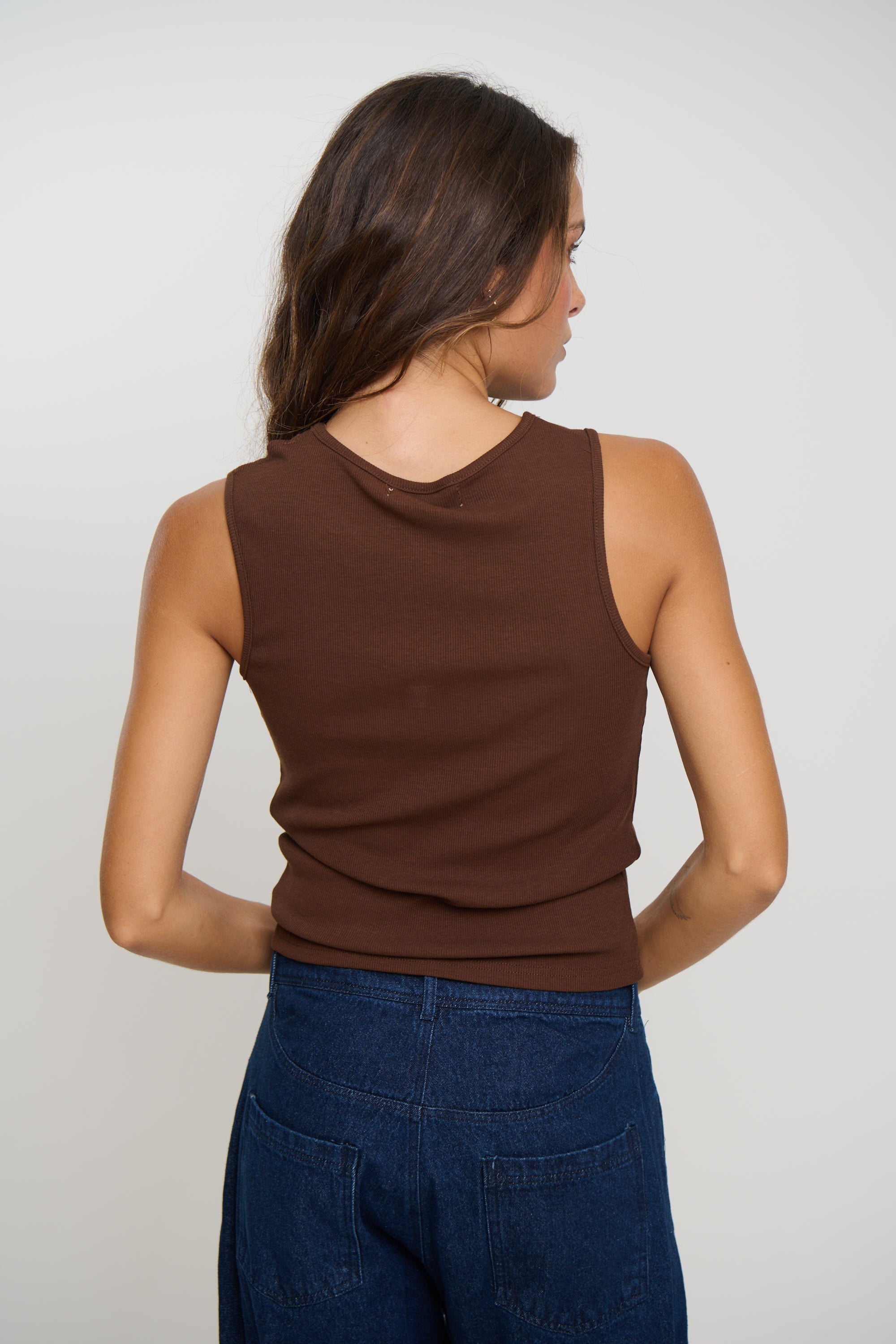 Veronika Tank Bitter Chocolate