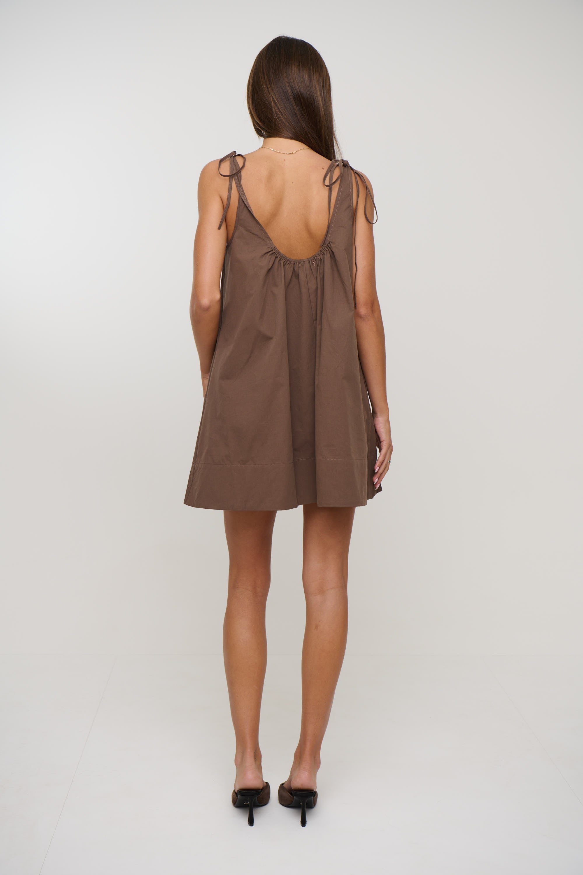 Laine Mini Dress Chocolate