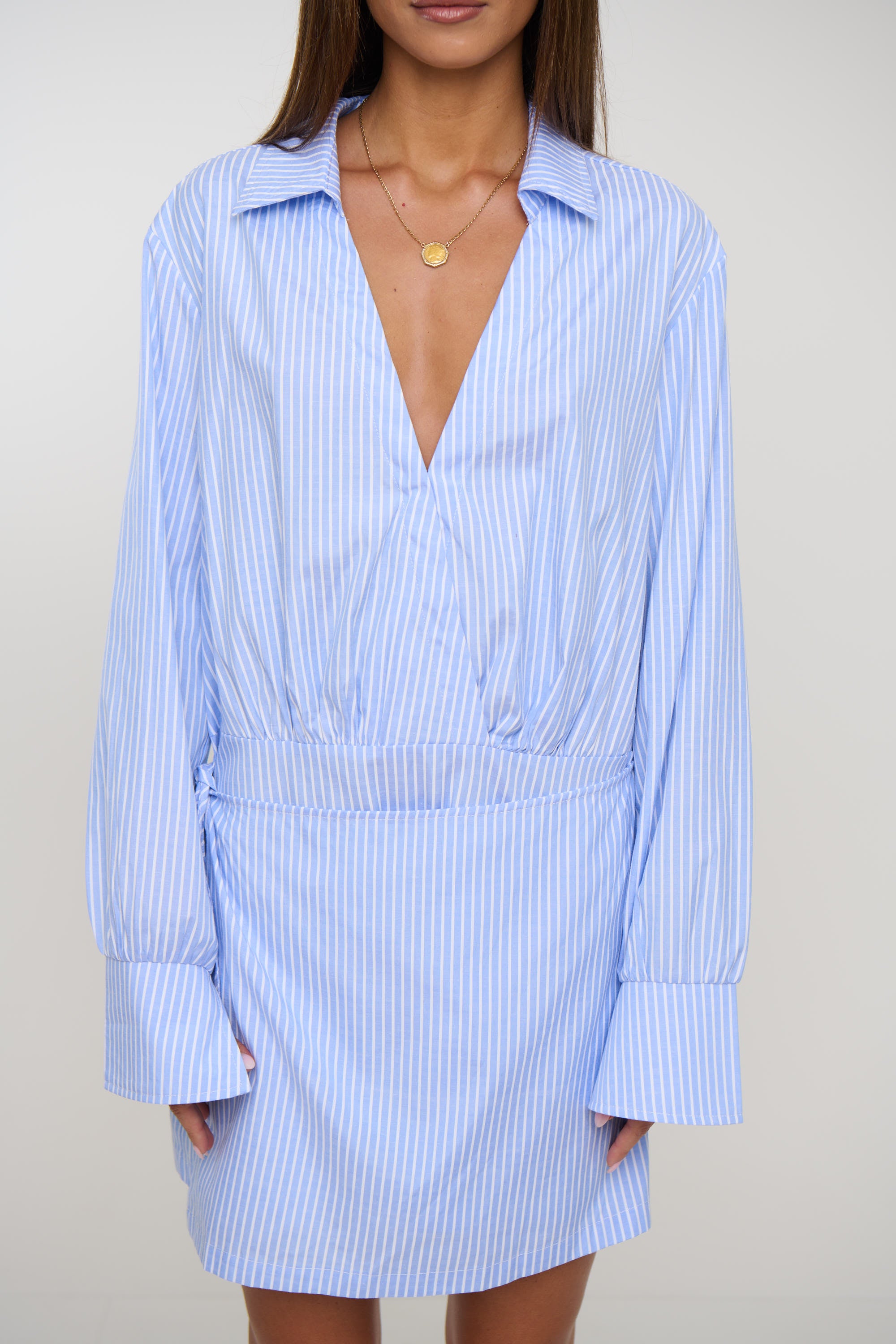 August Shirt Dress Blue