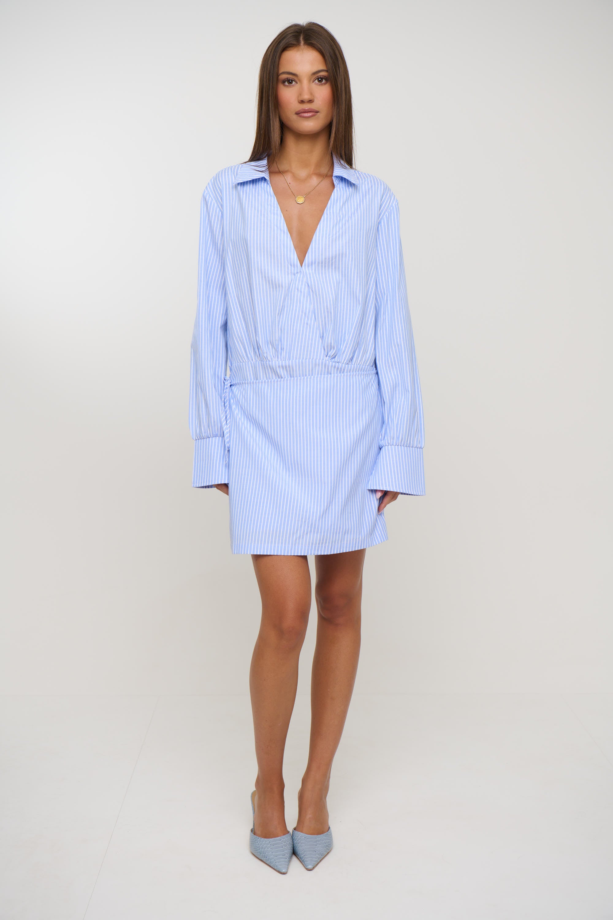August Shirt Dress Blue