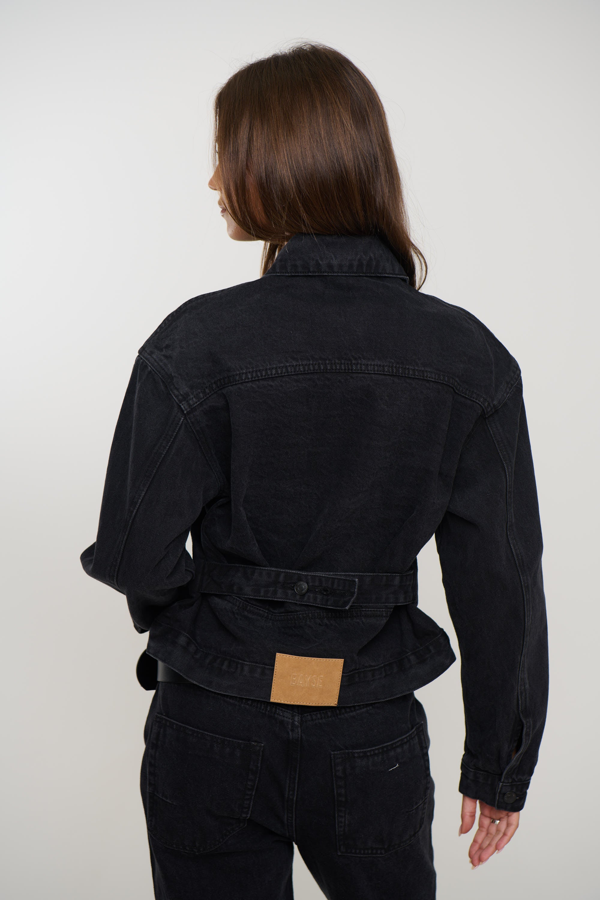Violet Denim Jacket Backstage Black