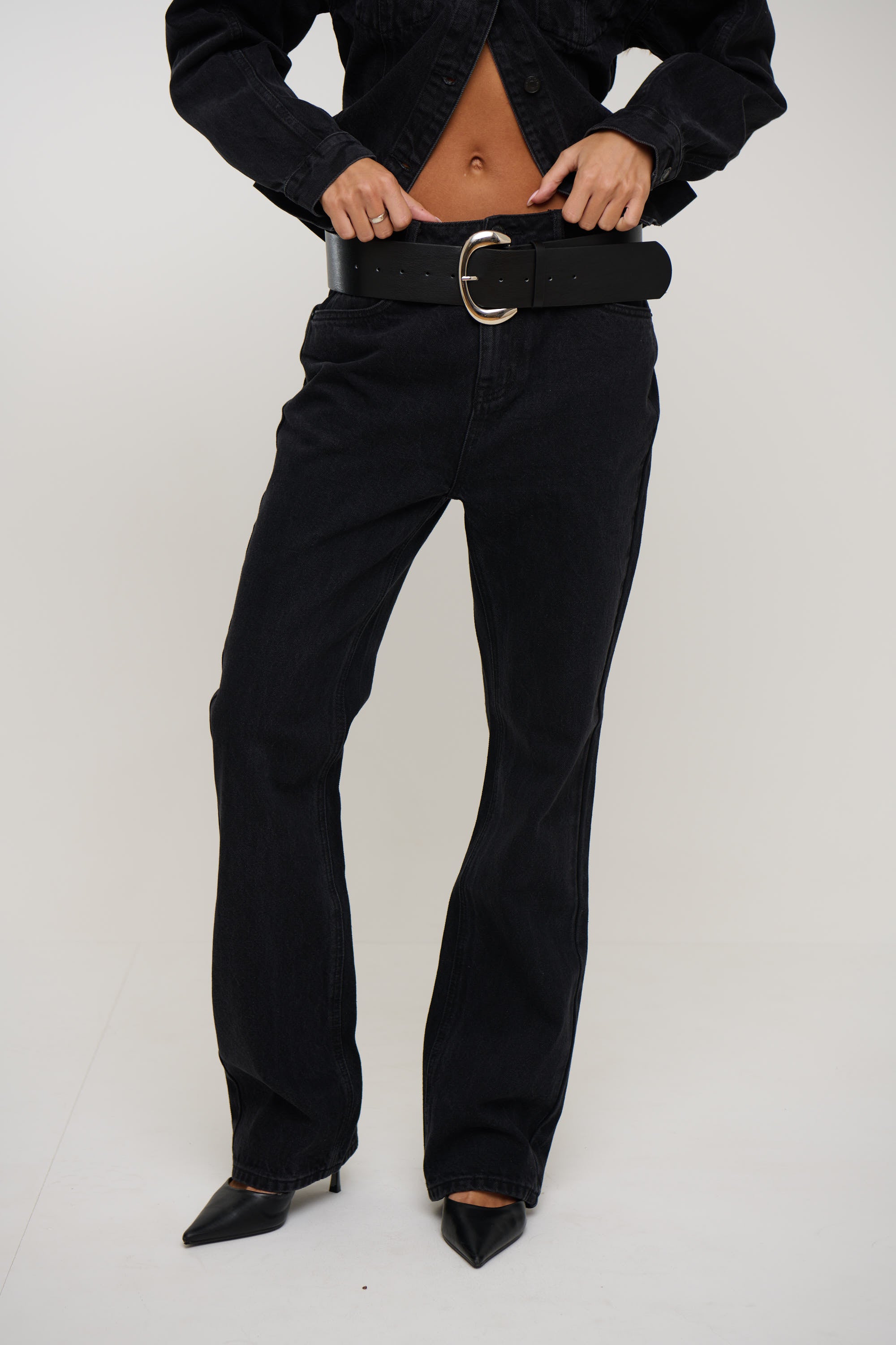 Tilly Bootleg Jean Backstage Black