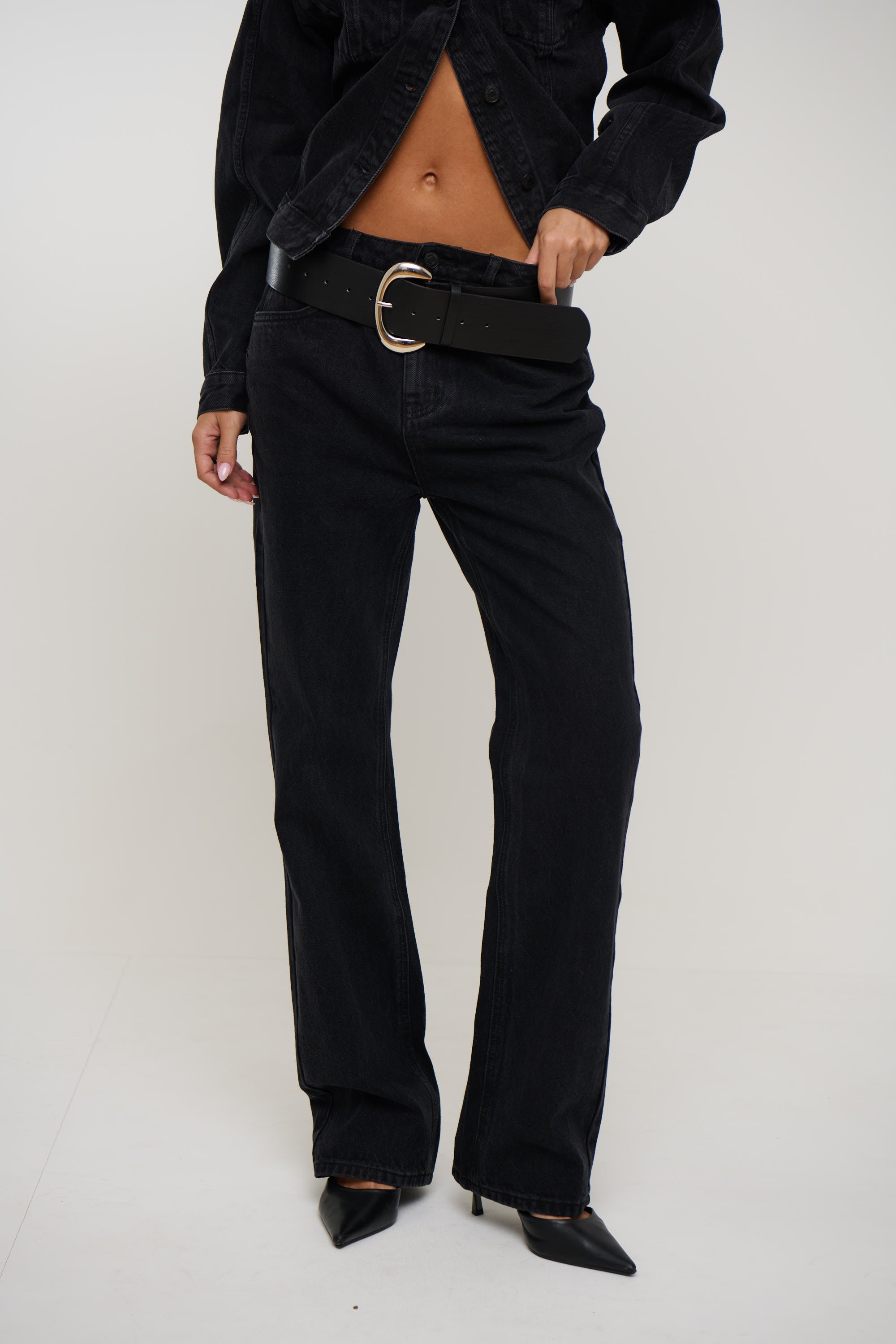 Tilly Bootleg Jean Backstage Black