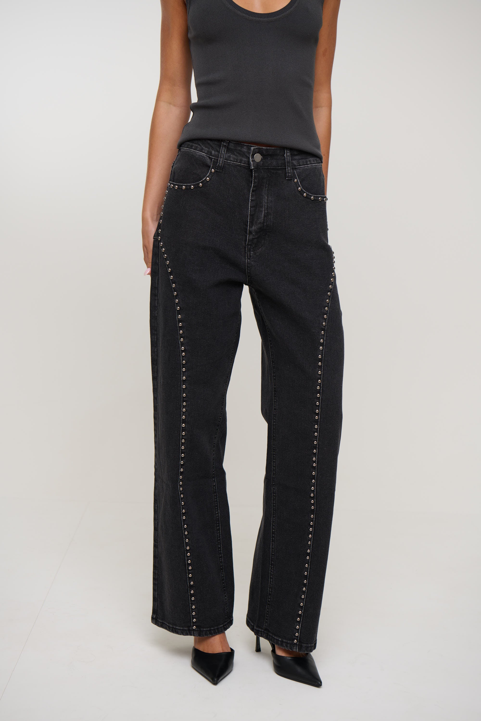 Reese Jean Washed Black