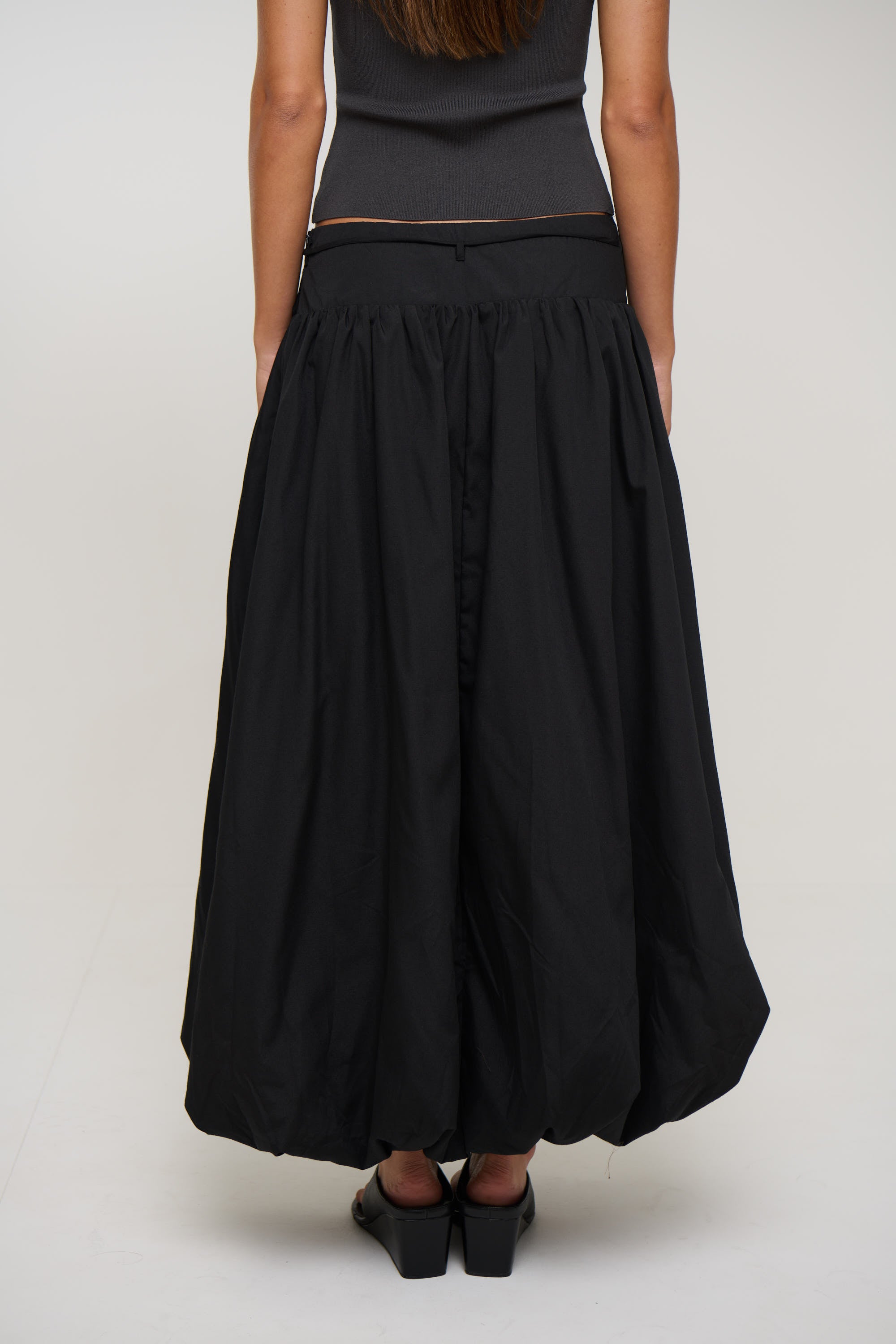 Stevie Midi Skirt Black