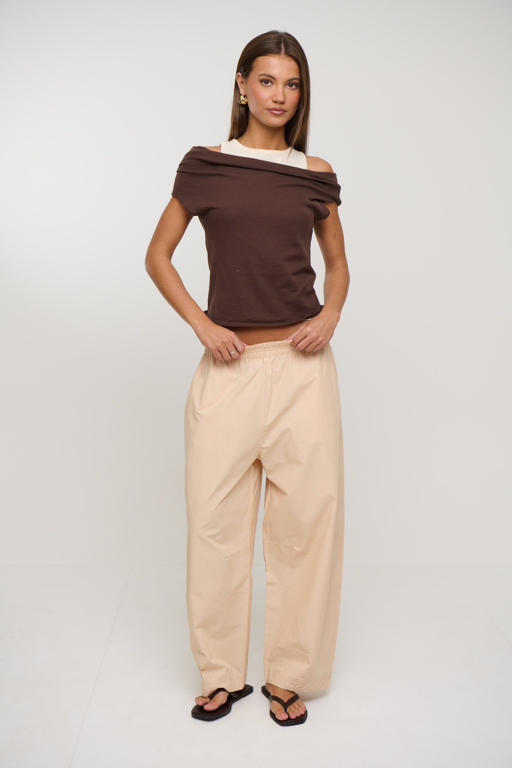 Nylah Knit Top Chocolate