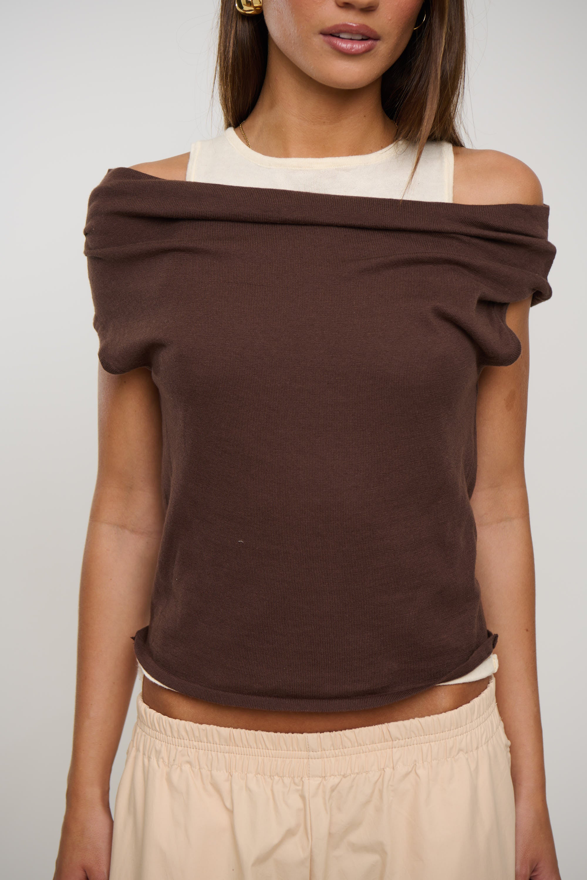 Nylah Knit Top Chocolate
