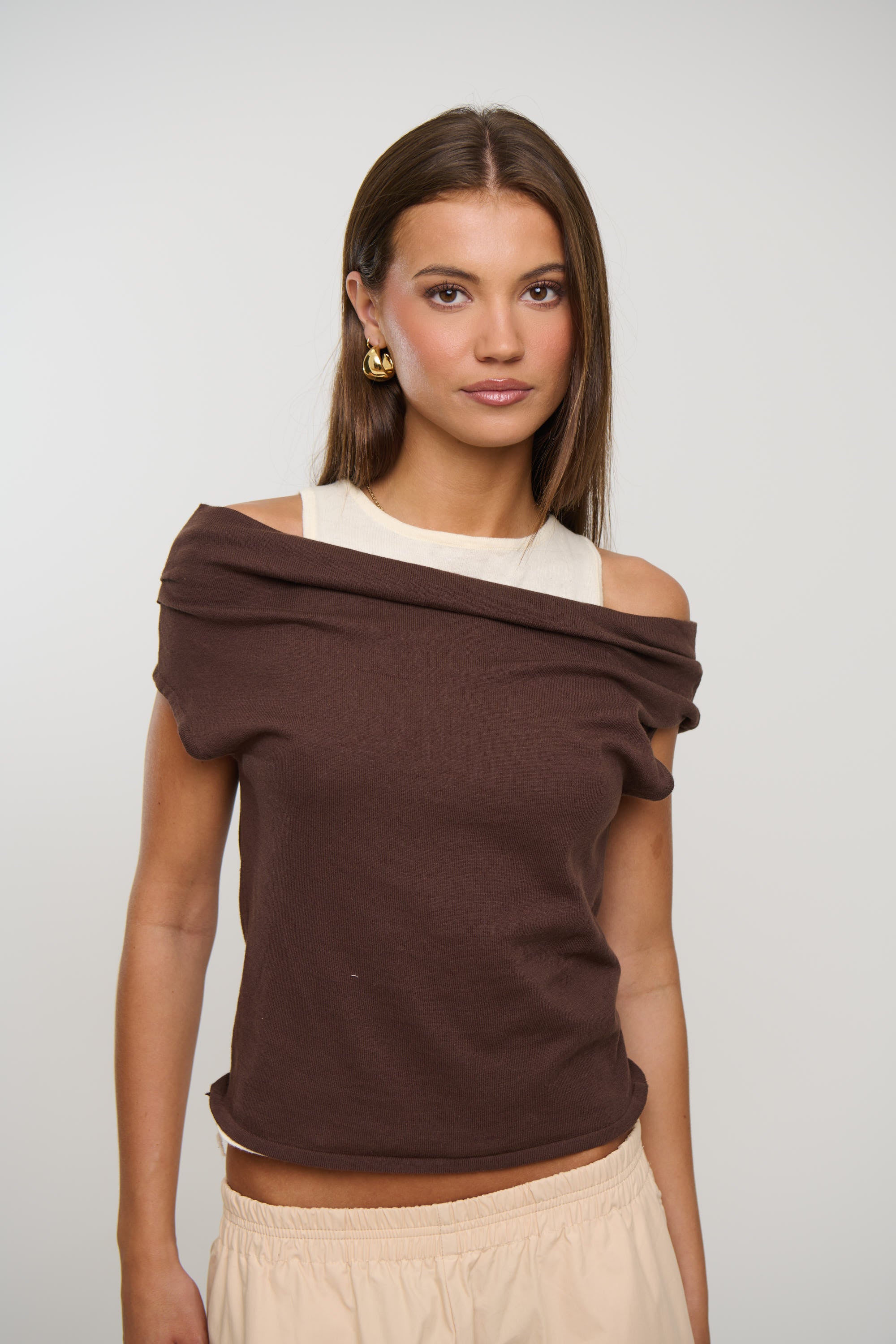 Nylah Knit Top Chocolate