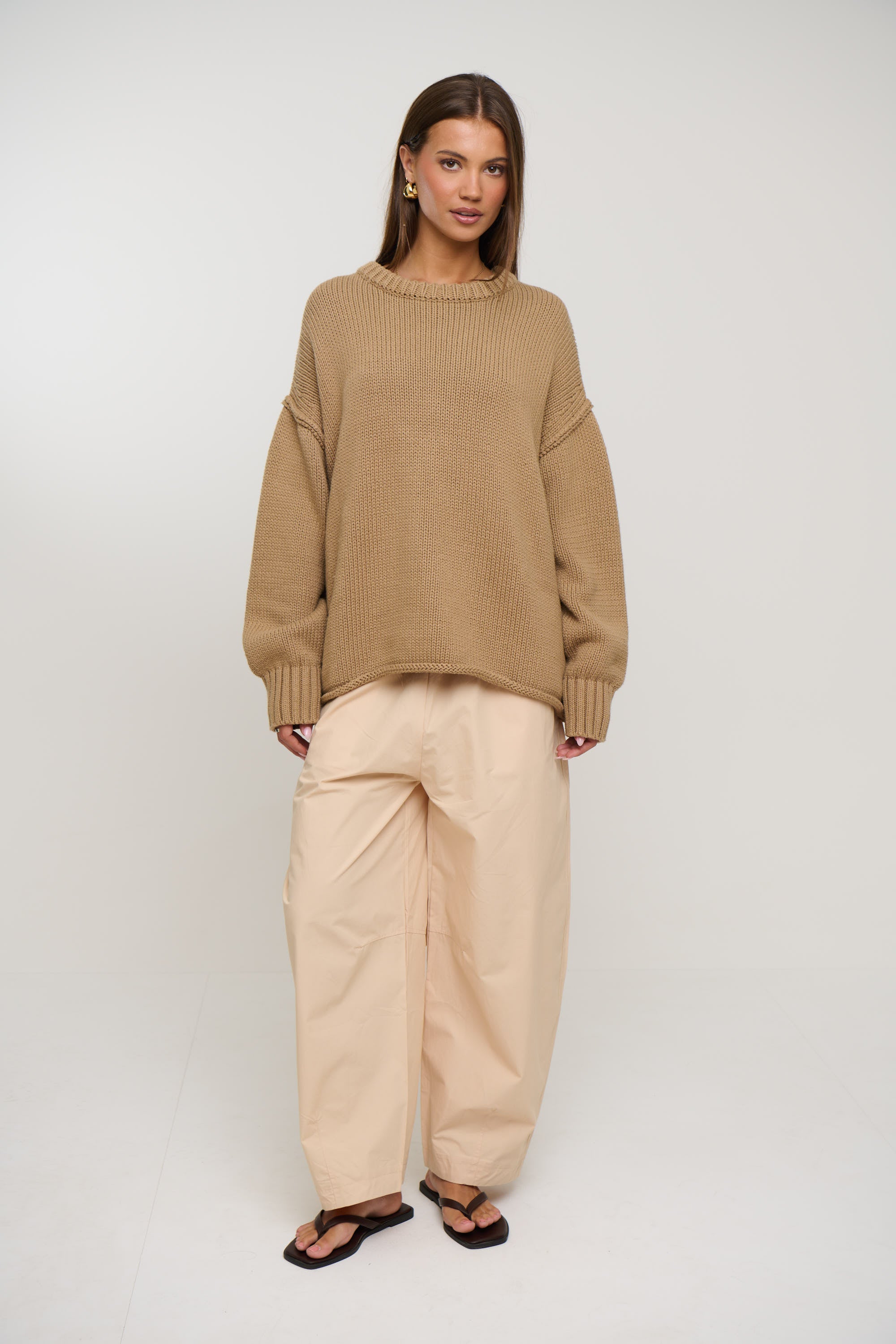 Nikova Knit Jumper Sand