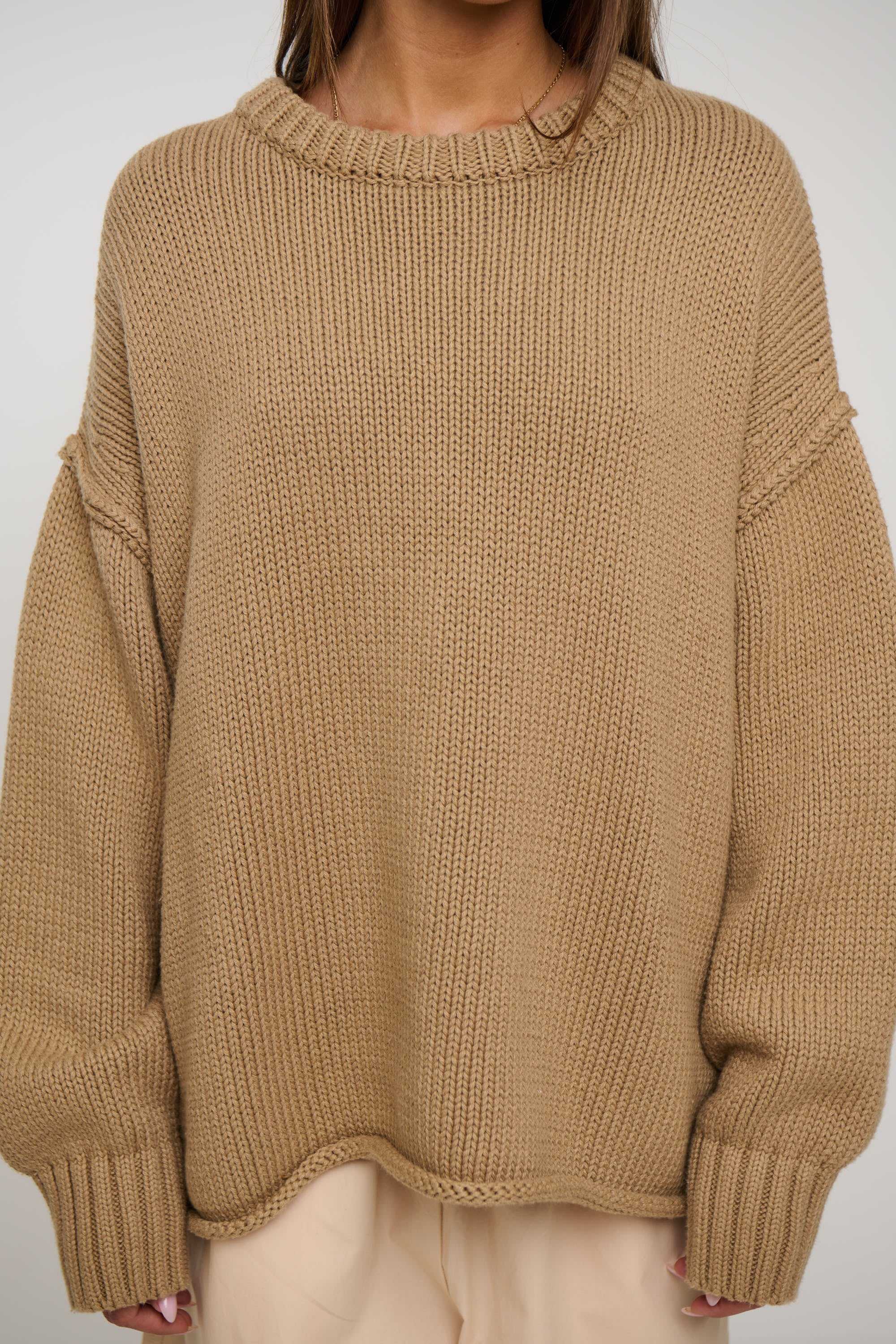 Nikova Knit Jumper Sand