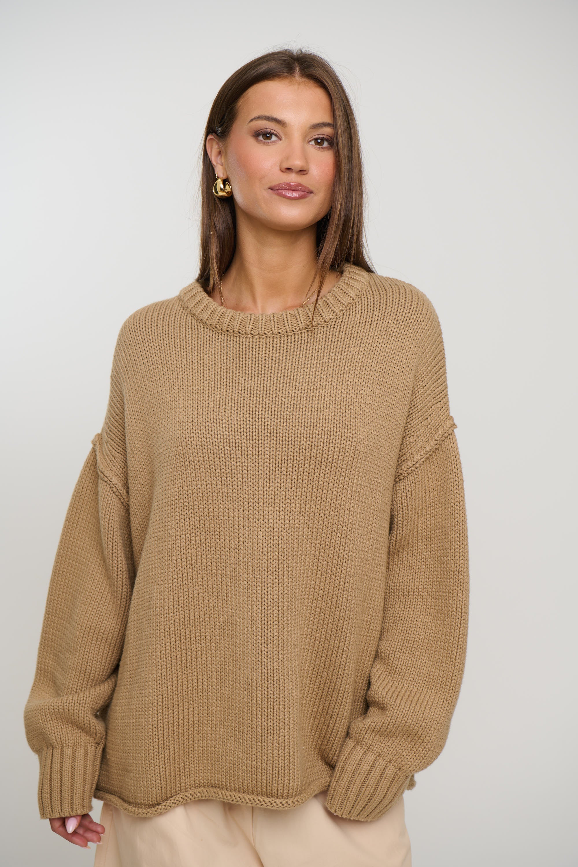 Nikova Knit Jumper Sand