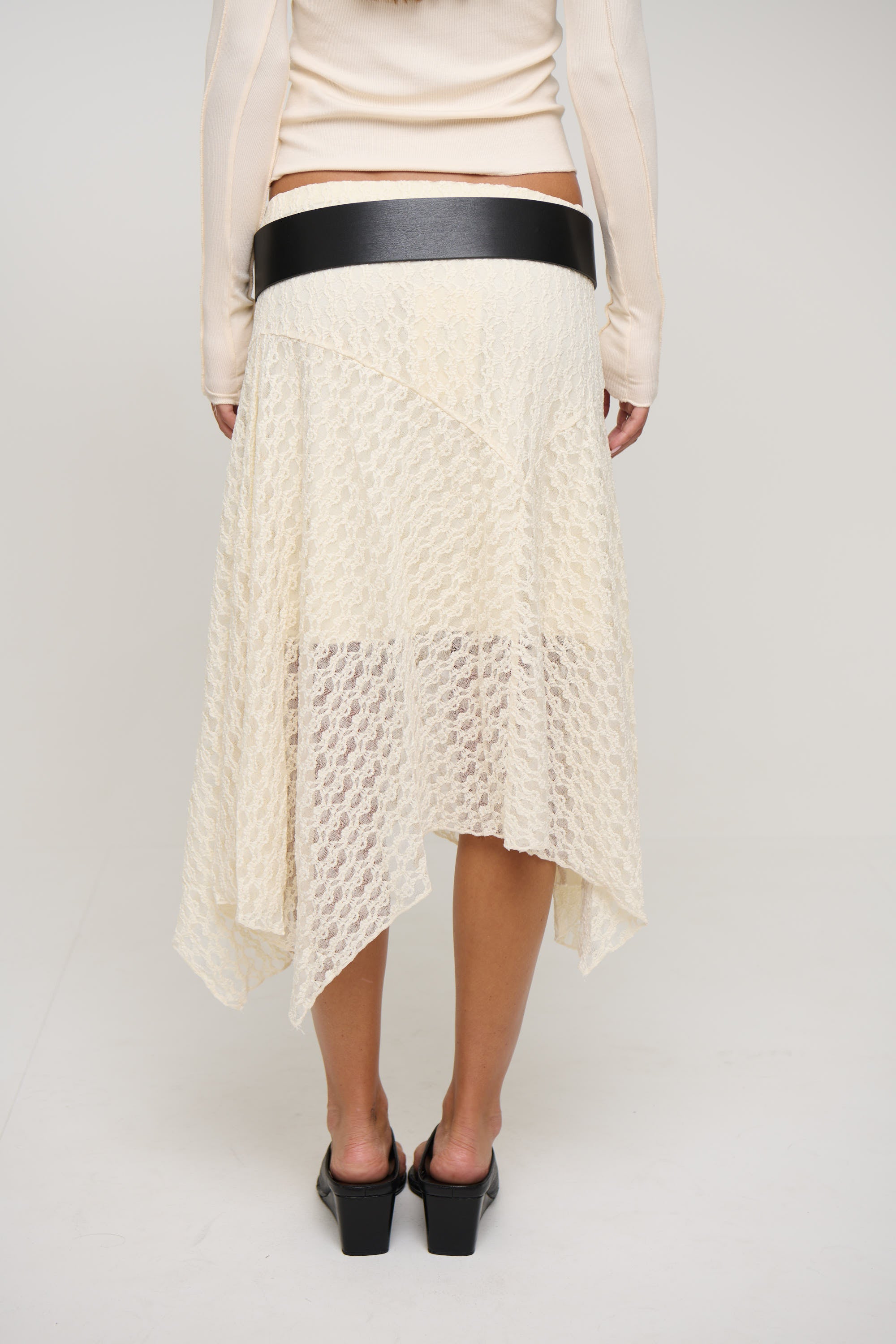 Shea Midi Skirt Cream