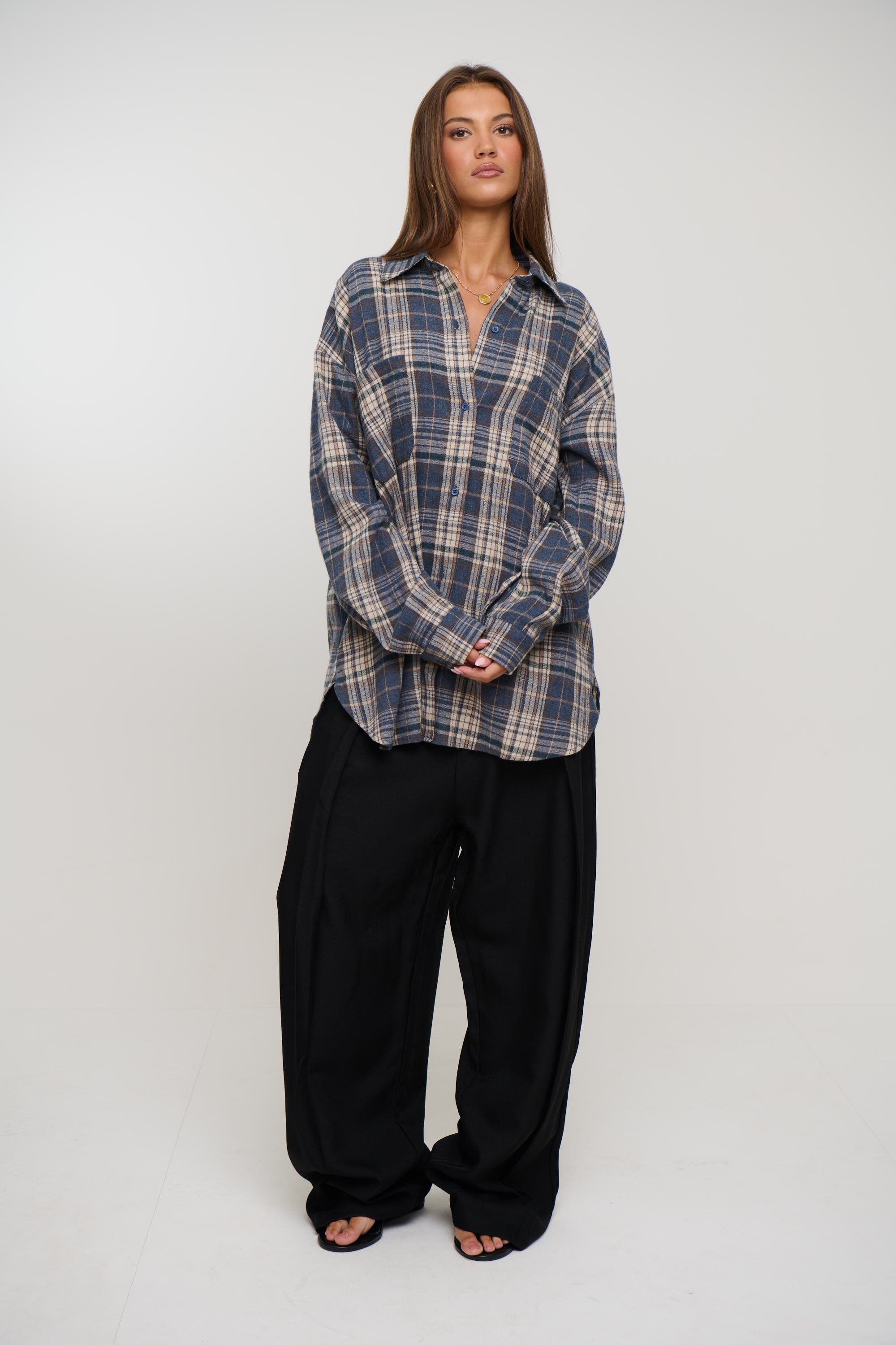 Clarity Shirt Ash Plaid