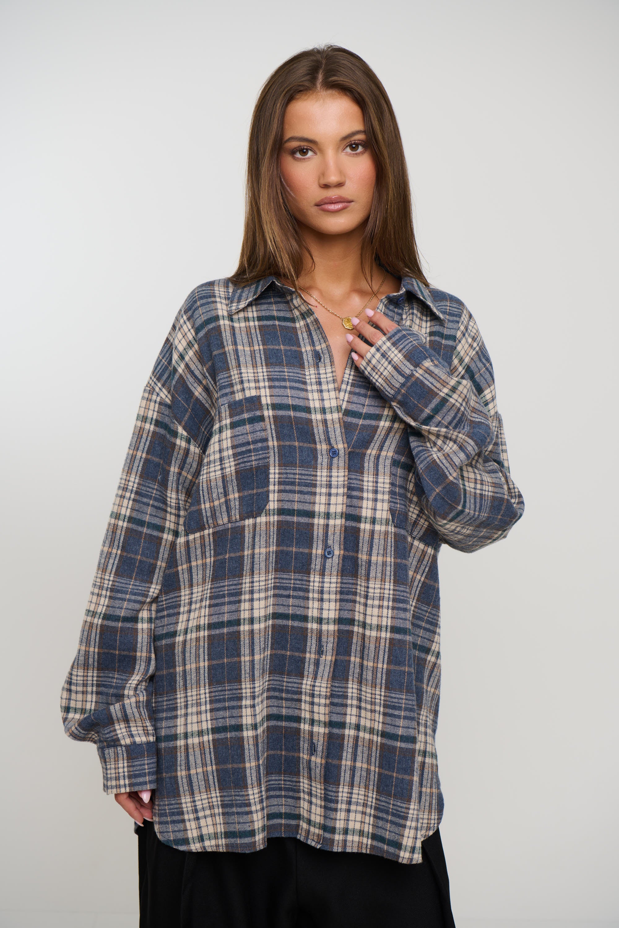Clarity Shirt Ash Plaid