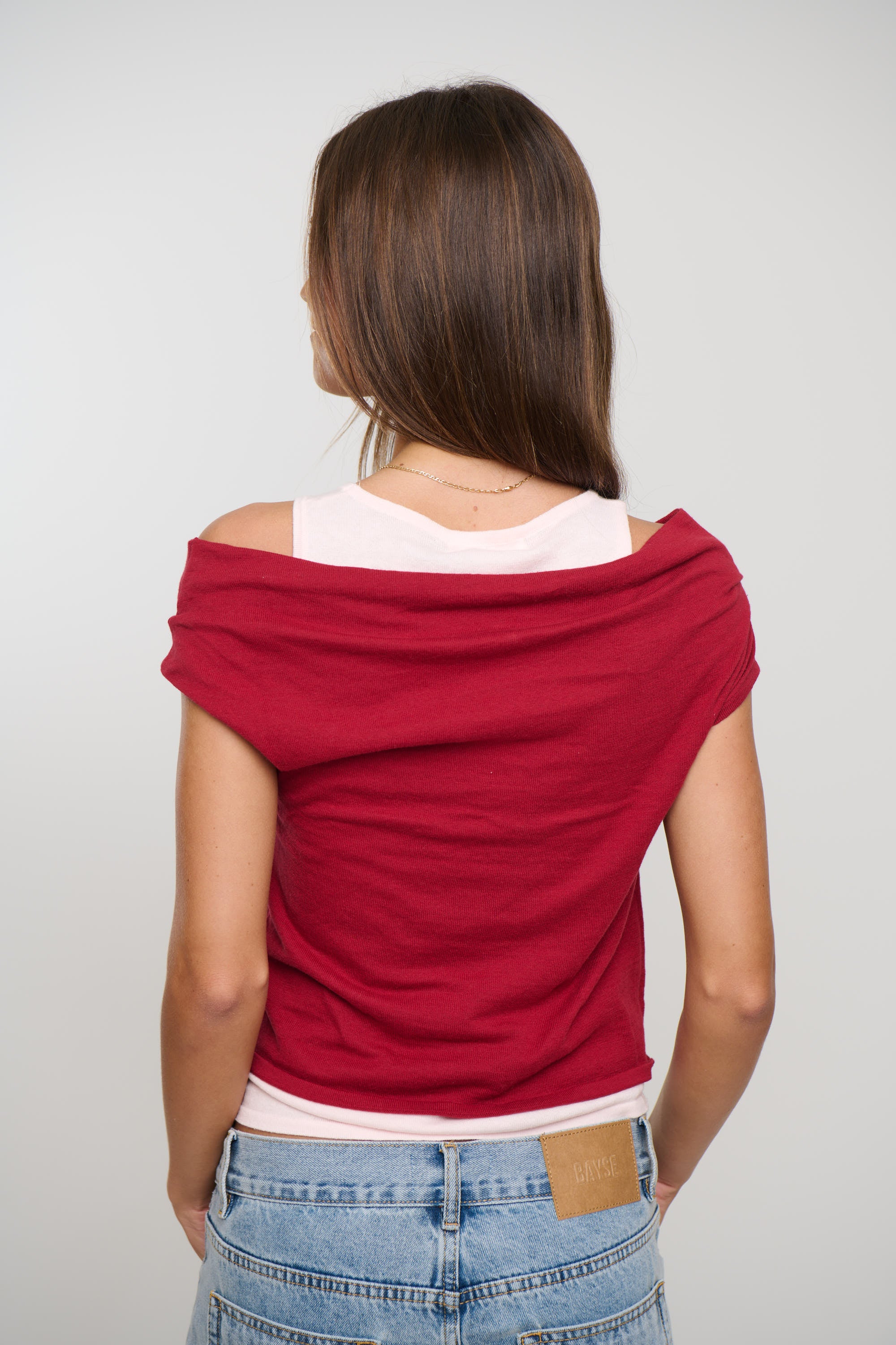 Nylah Knit Top Red