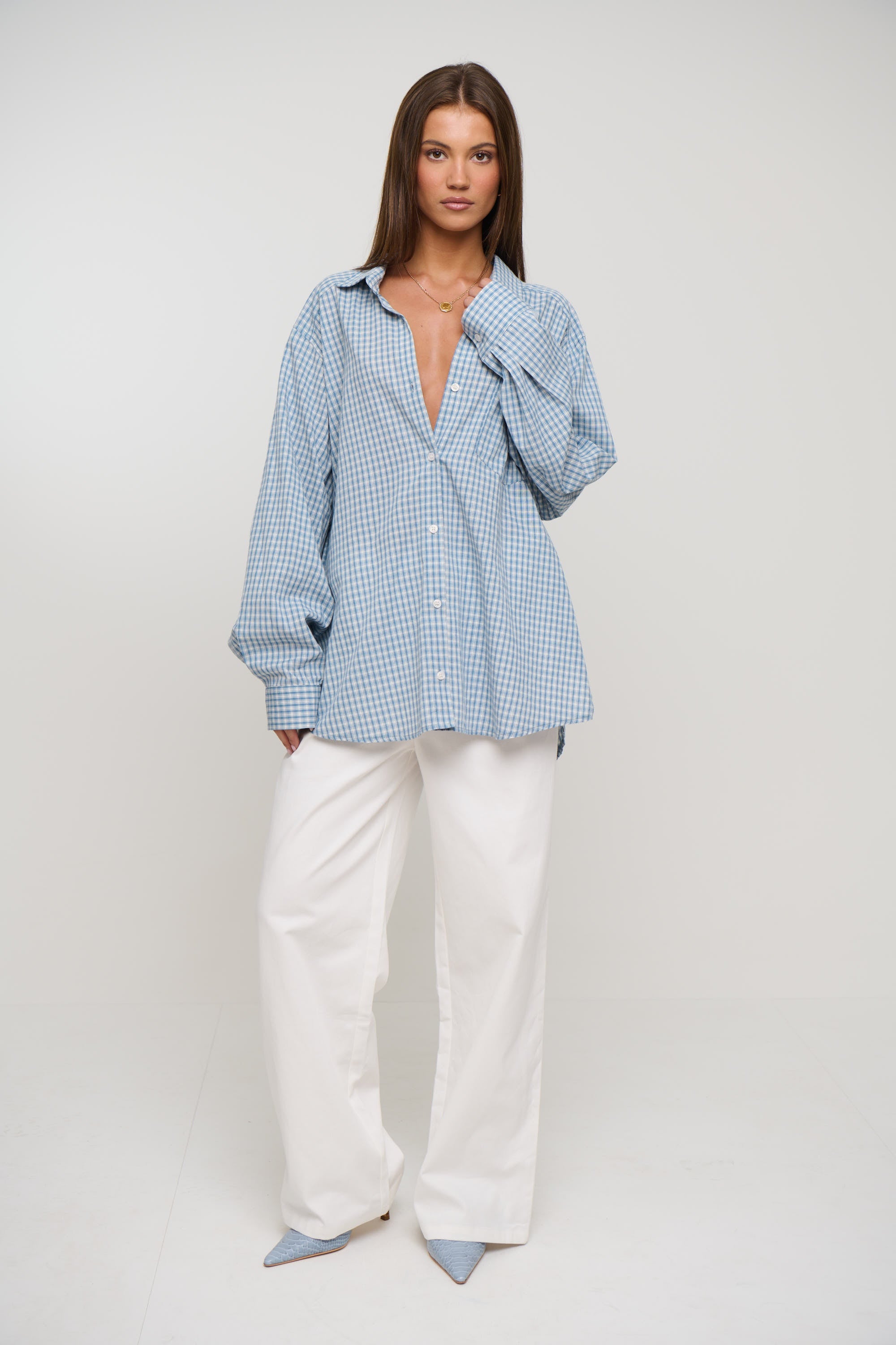 Notting Hill Shirt Baby Blue Check