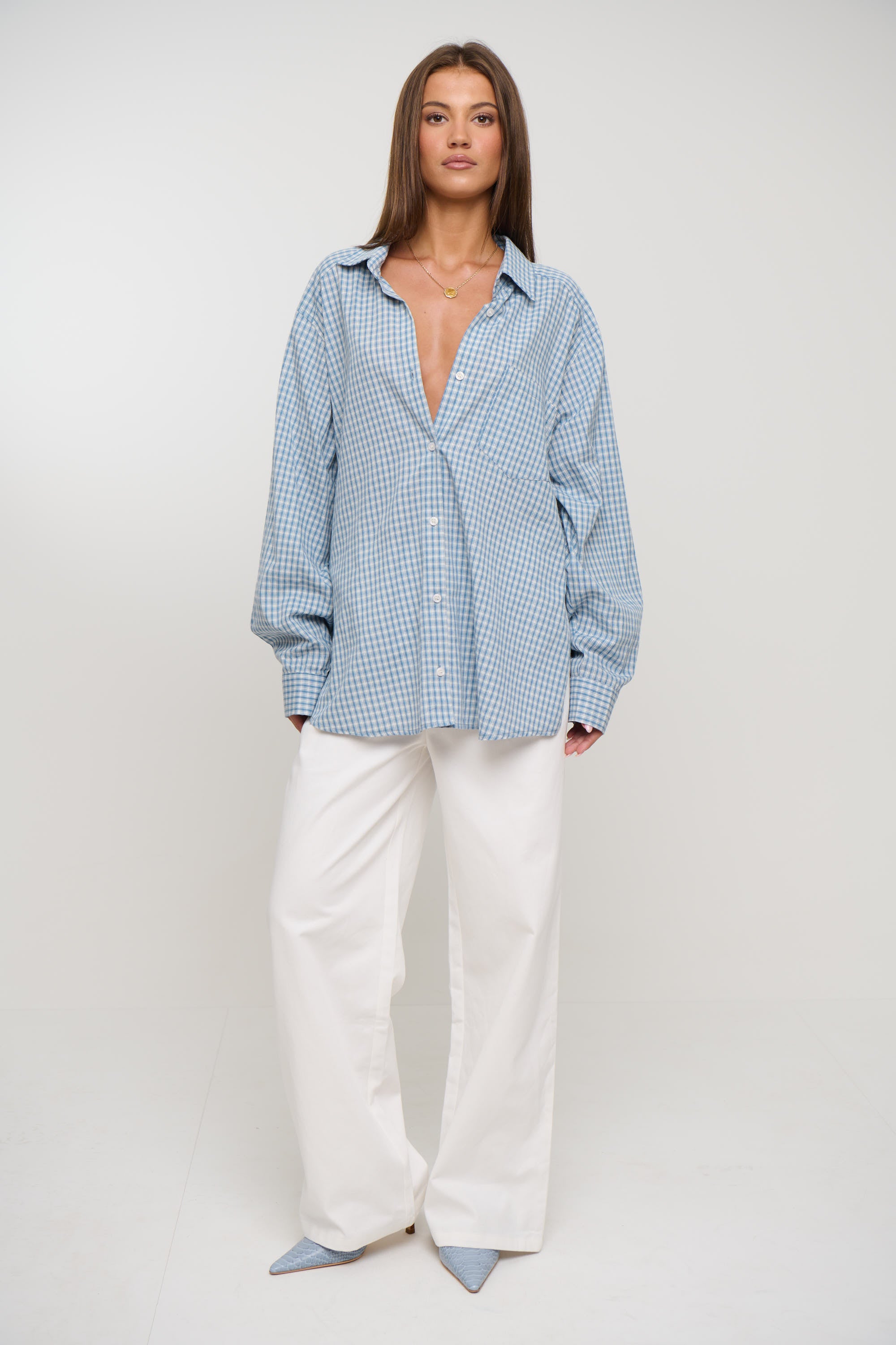 Notting Hill Shirt Baby Blue Check