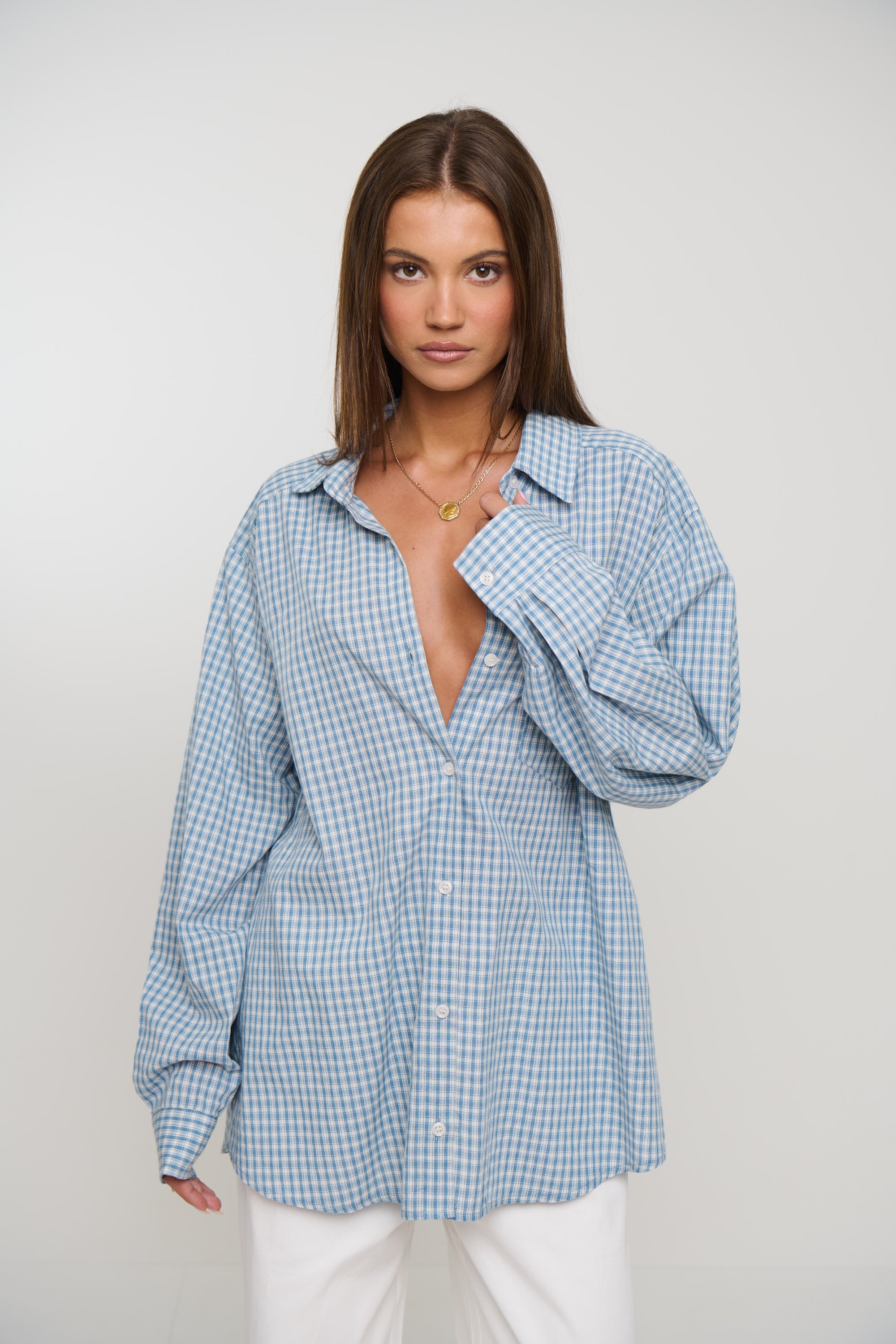 Notting Hill Shirt Baby Blue Check