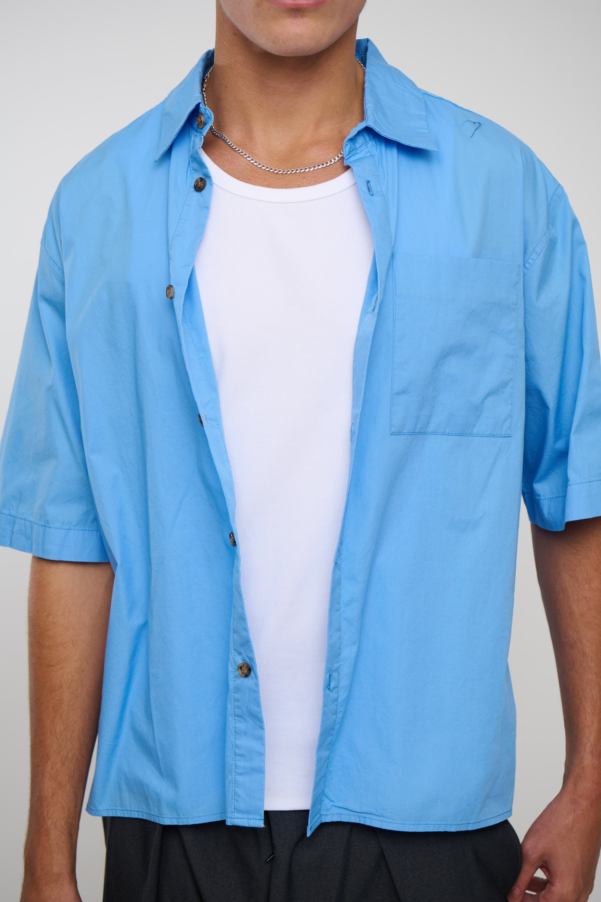 Nathaniel Shirt Basic Blue
