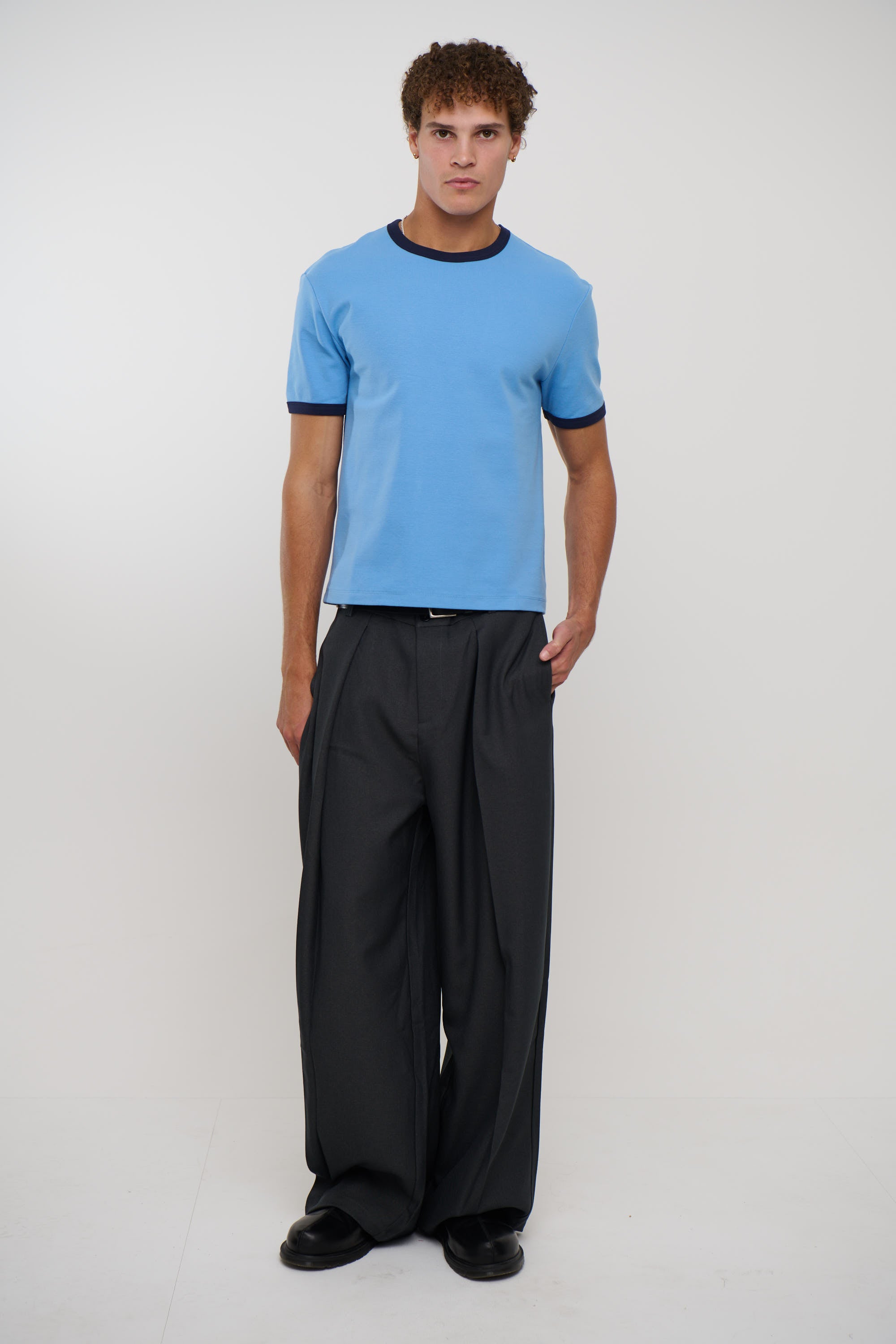 Josh Baggy Pant Dark Grey