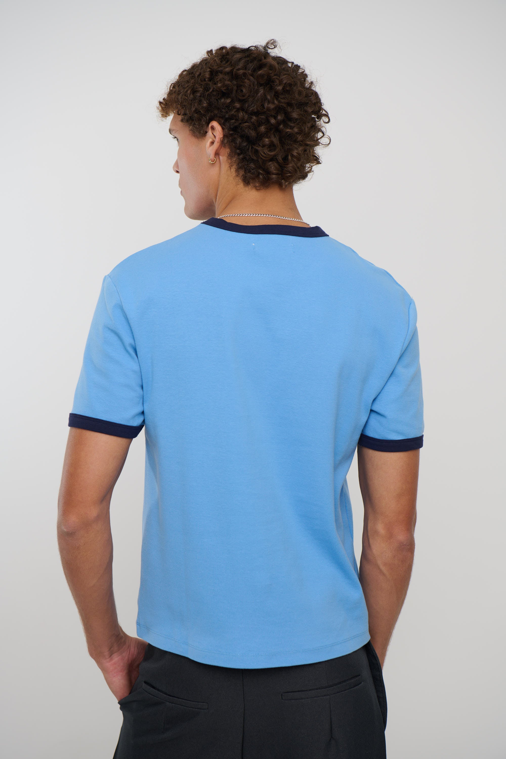 Charlie Ringer Tee Blue