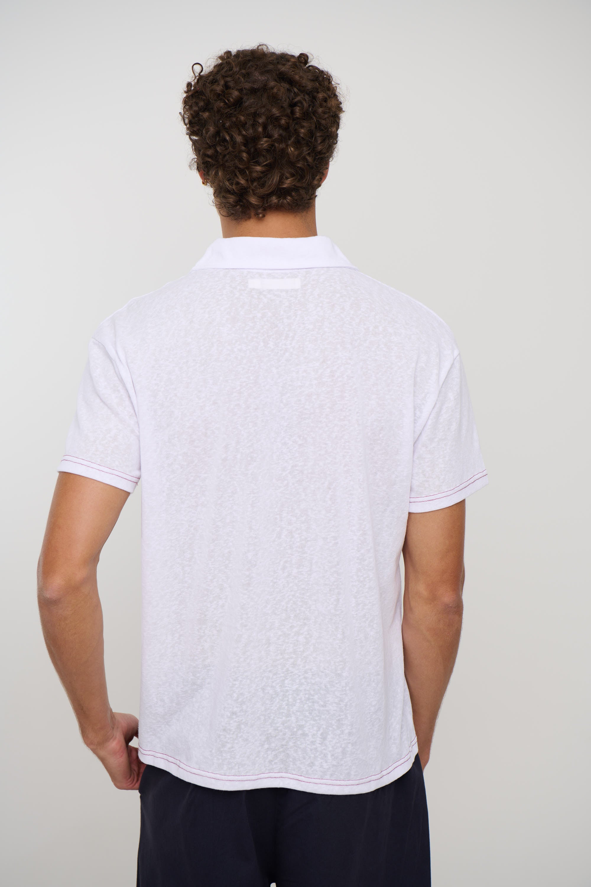 Eric Lightweight Polo White