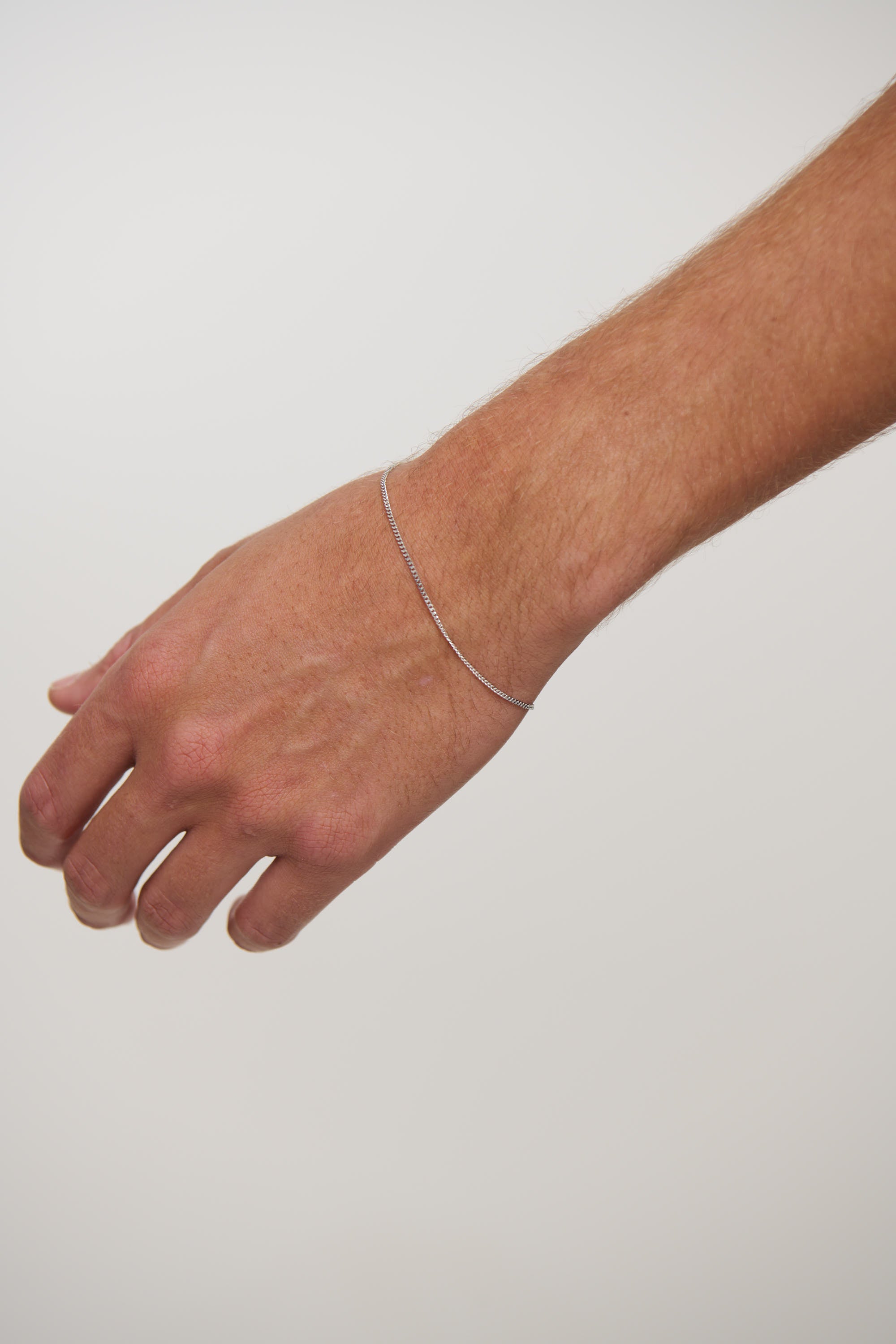 Premium NTH Aiden Chain Bracelet White Gold Plated