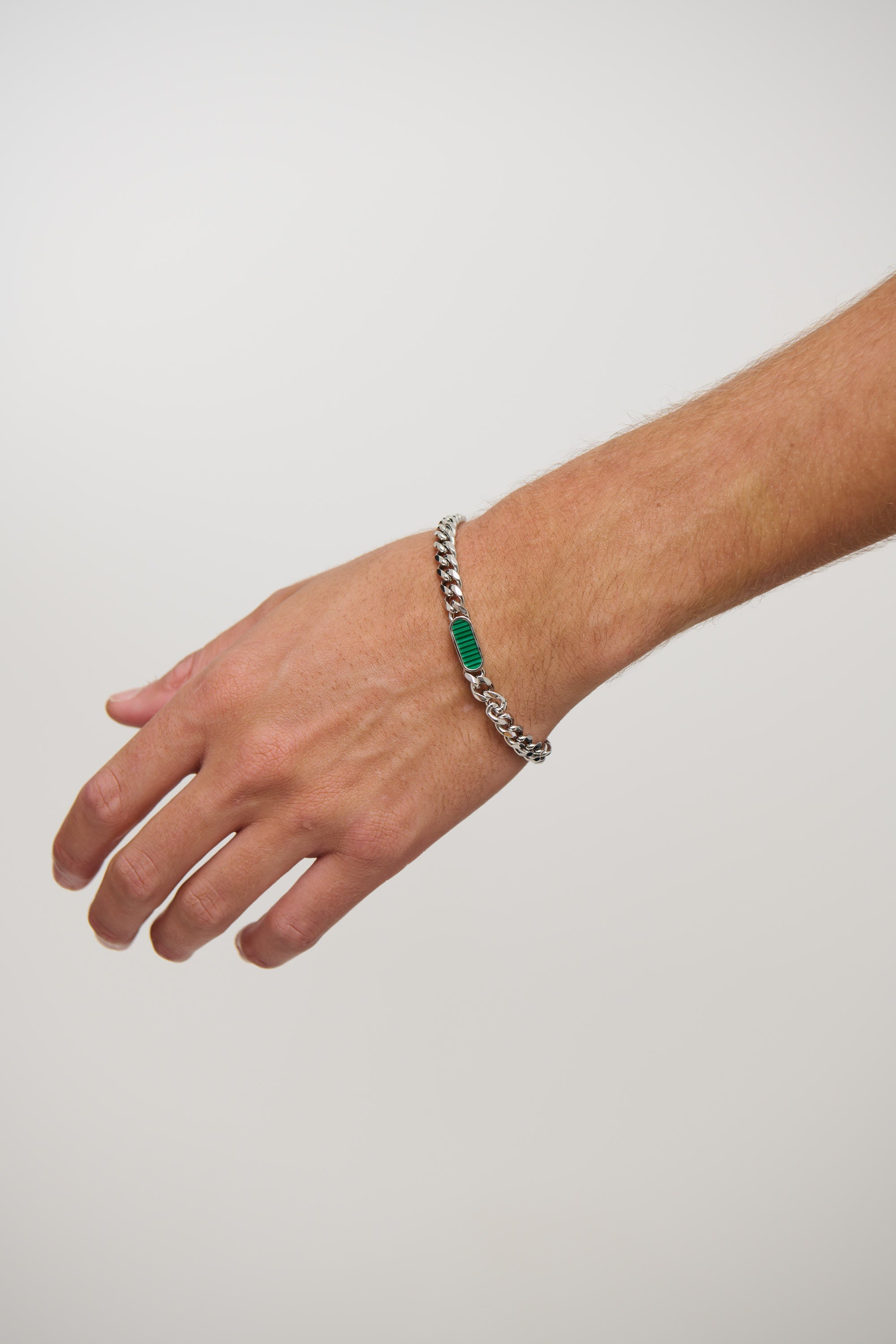 Domenic Bracelet Silver/Green