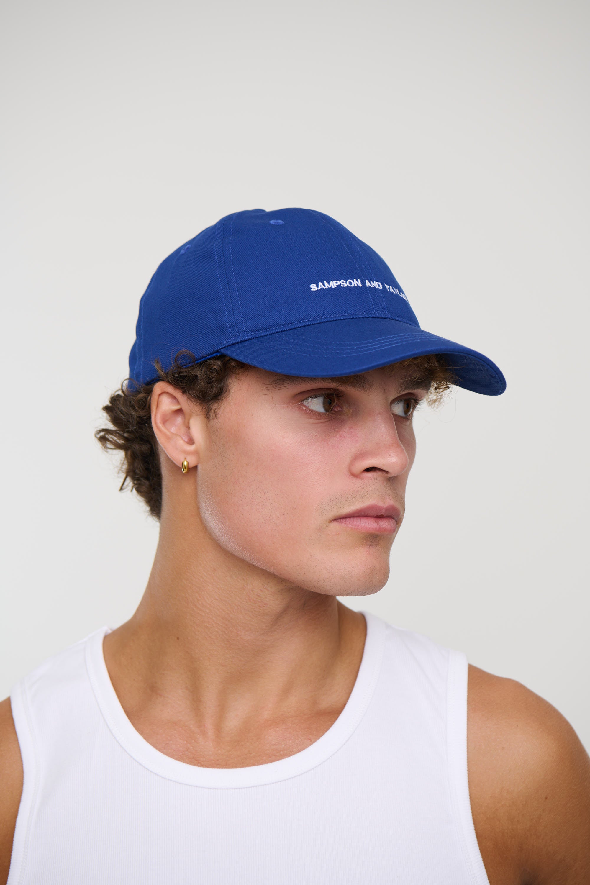 College Cap Minimal Blue