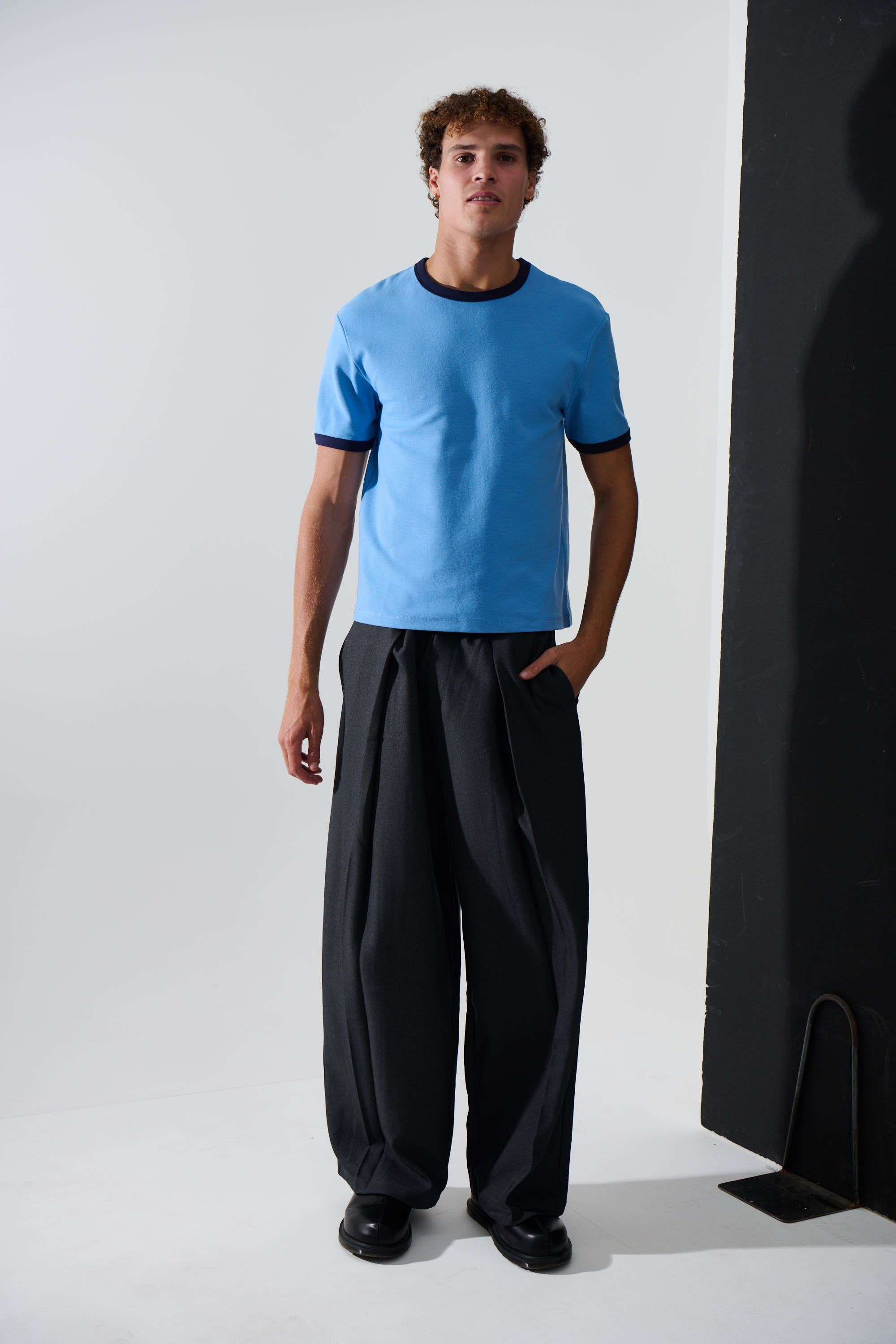 Charlie Ringer Tee Blue