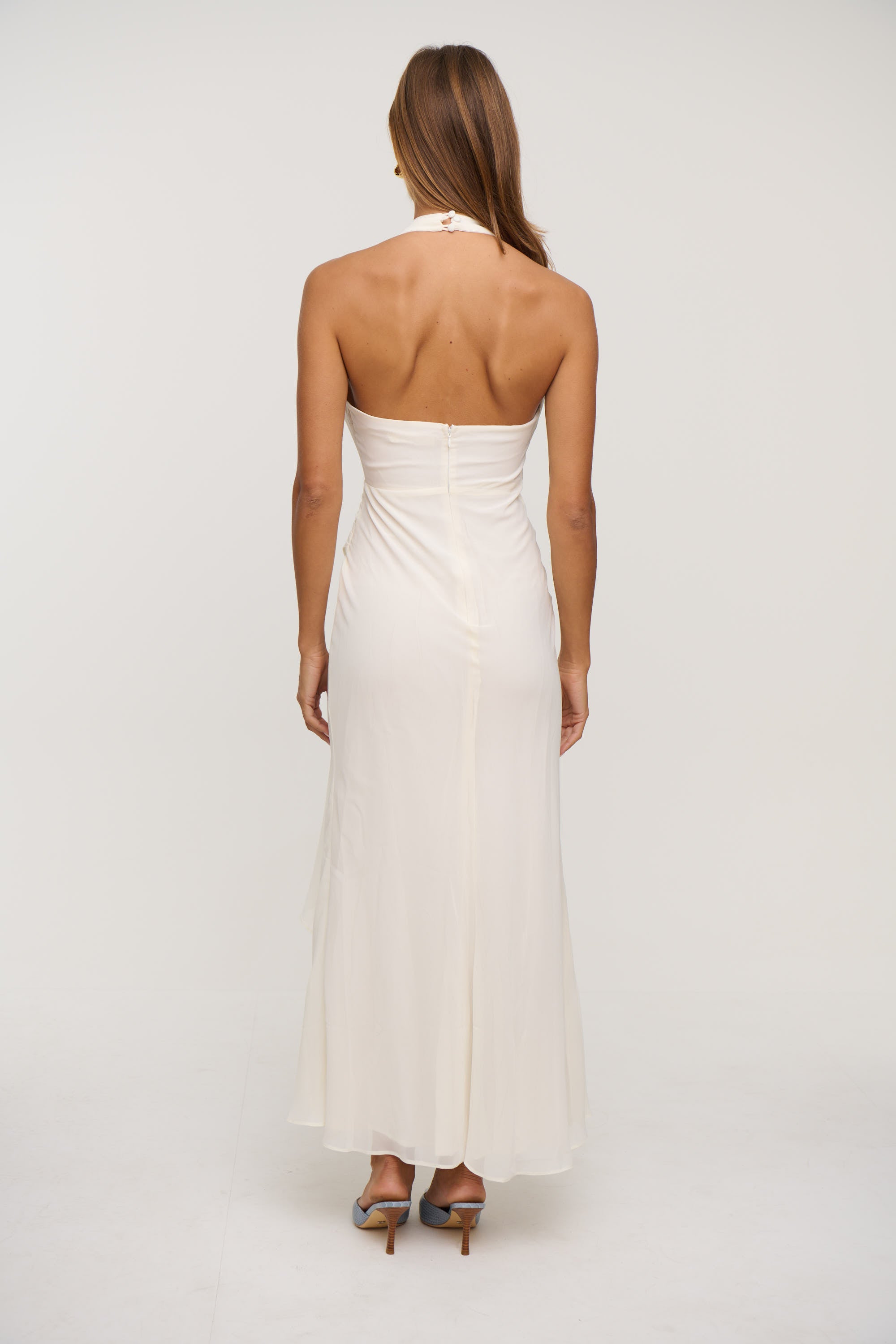 Sarena Midi Dress White