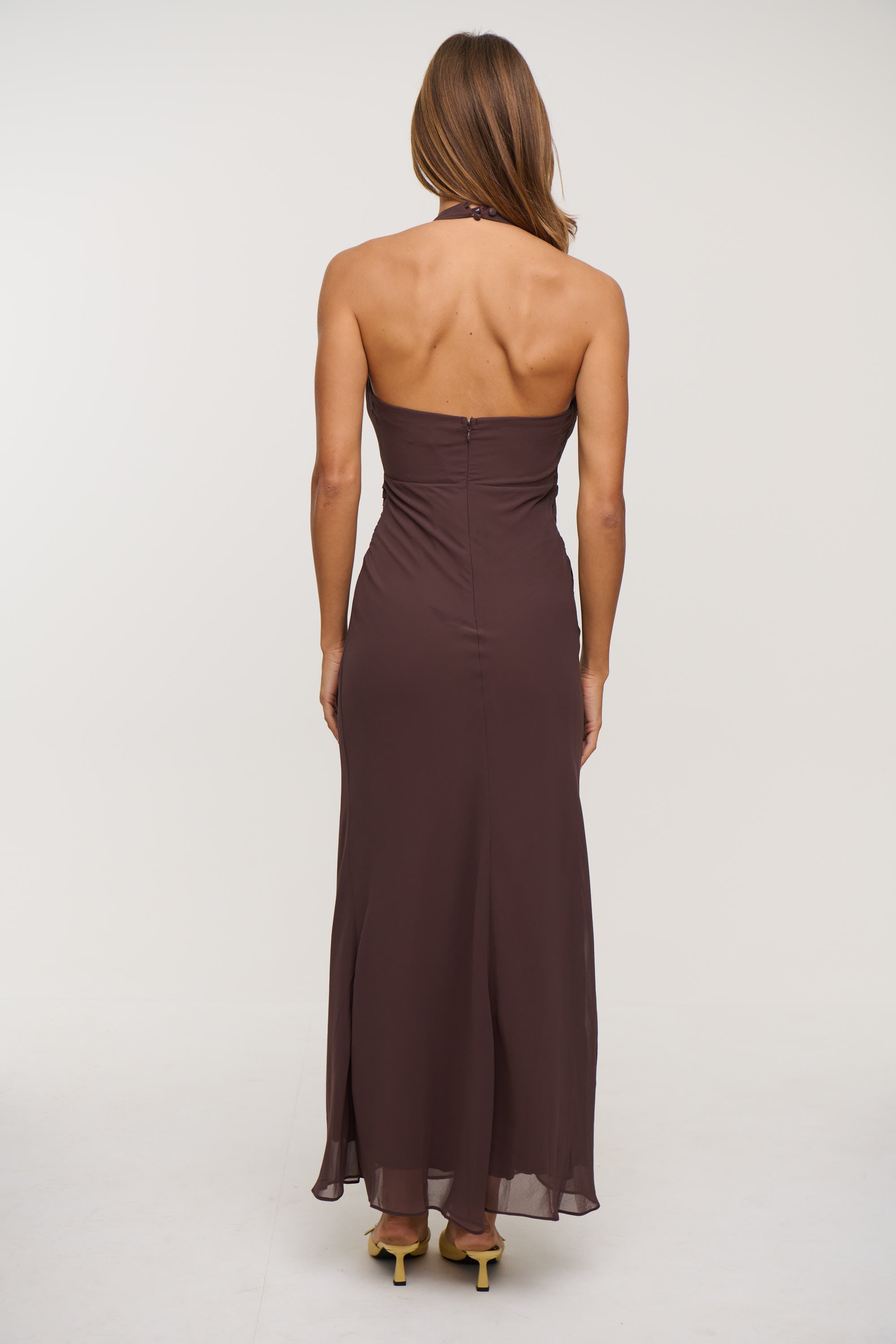 Sarena Midi Dress Chocolate