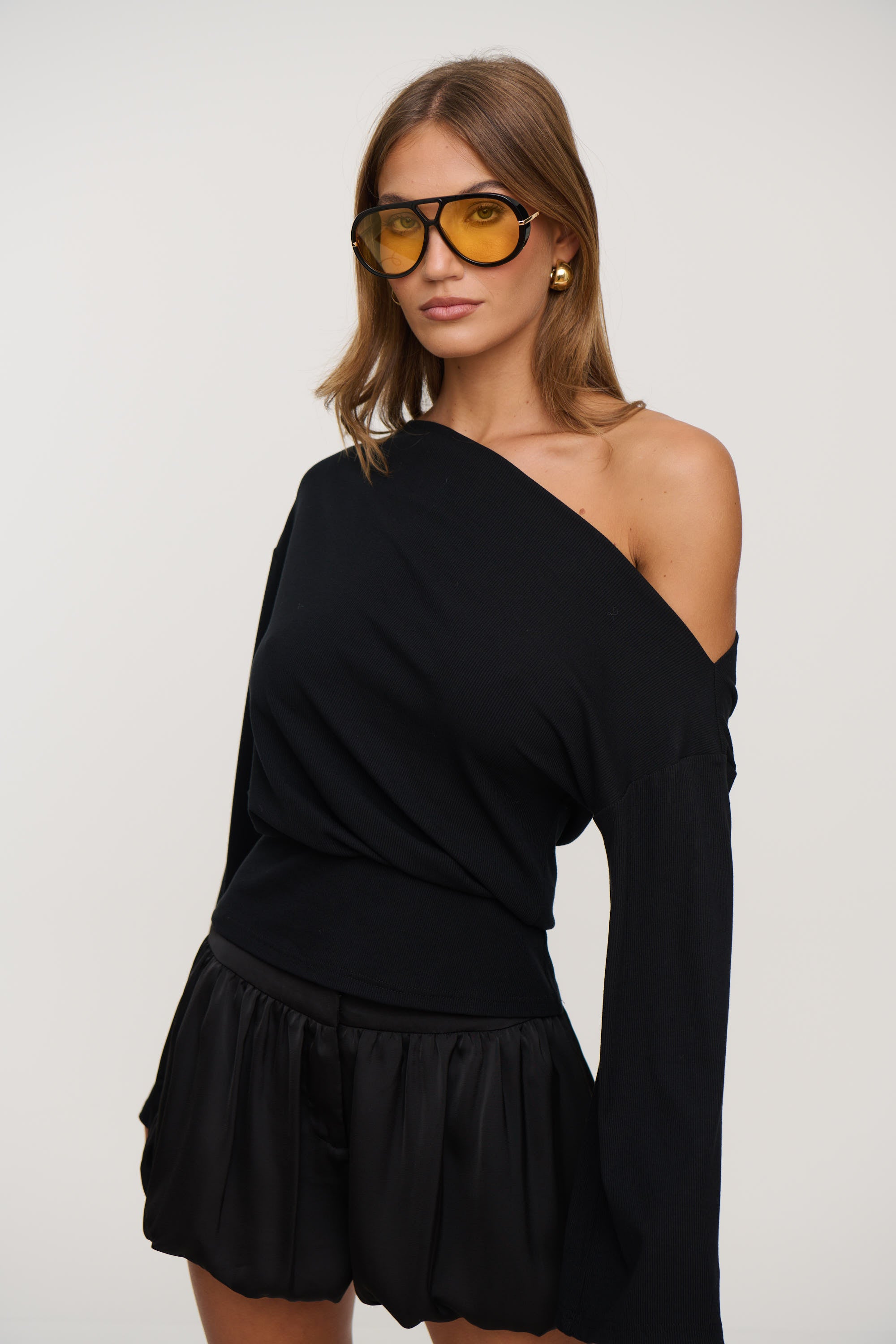 Flynn Top Black