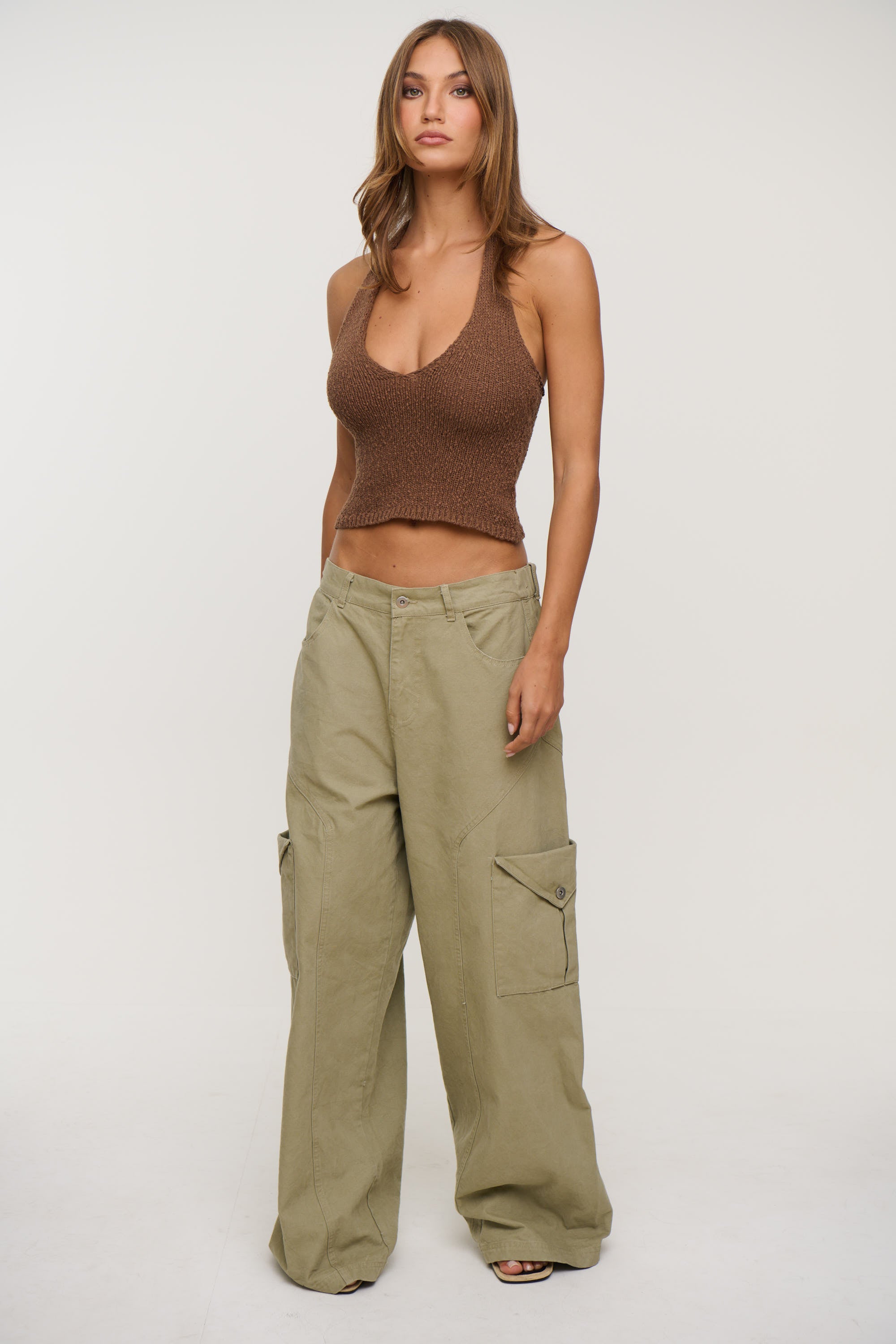 Halo Halter Top Chocolate