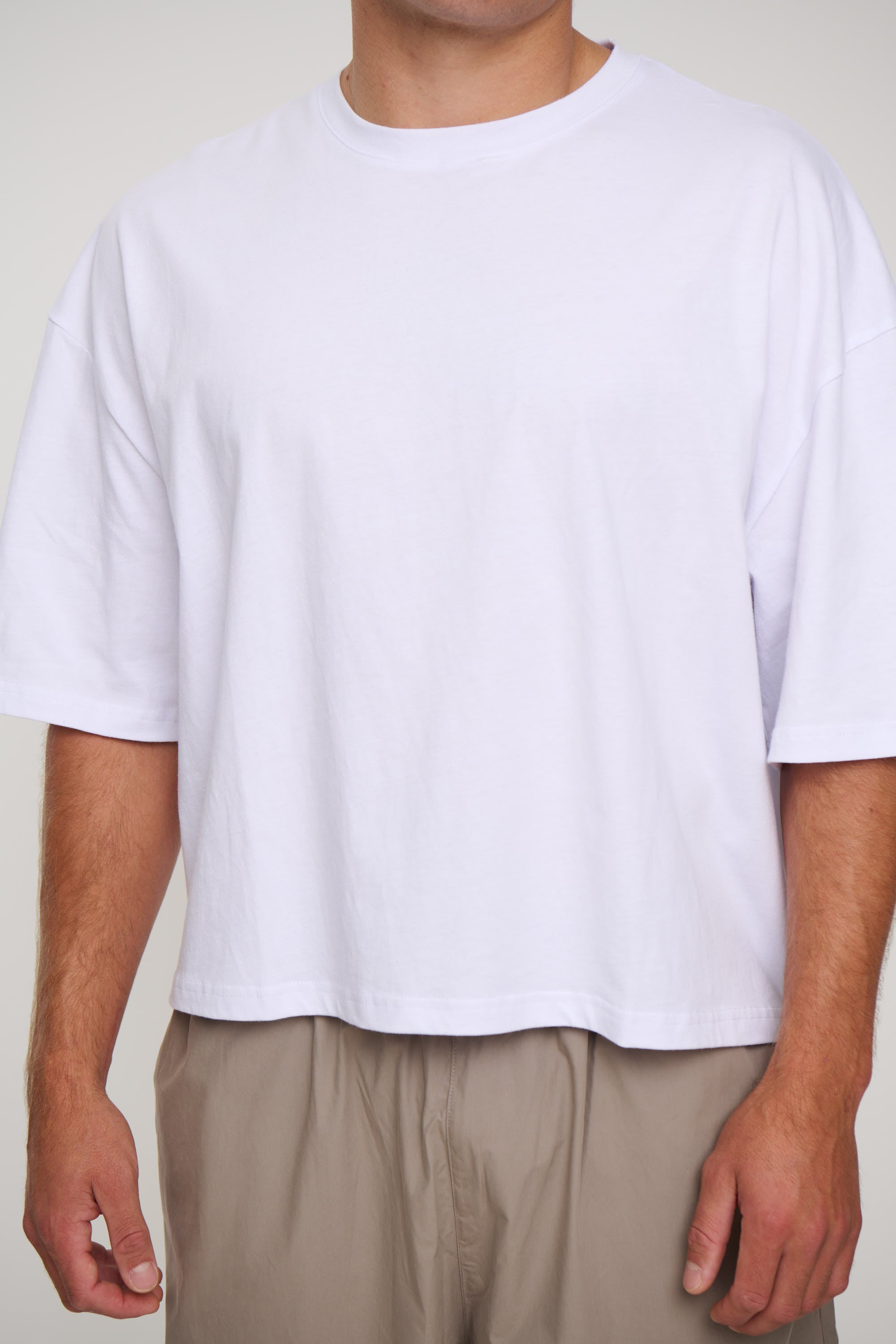 NTH Crop Box Tee White