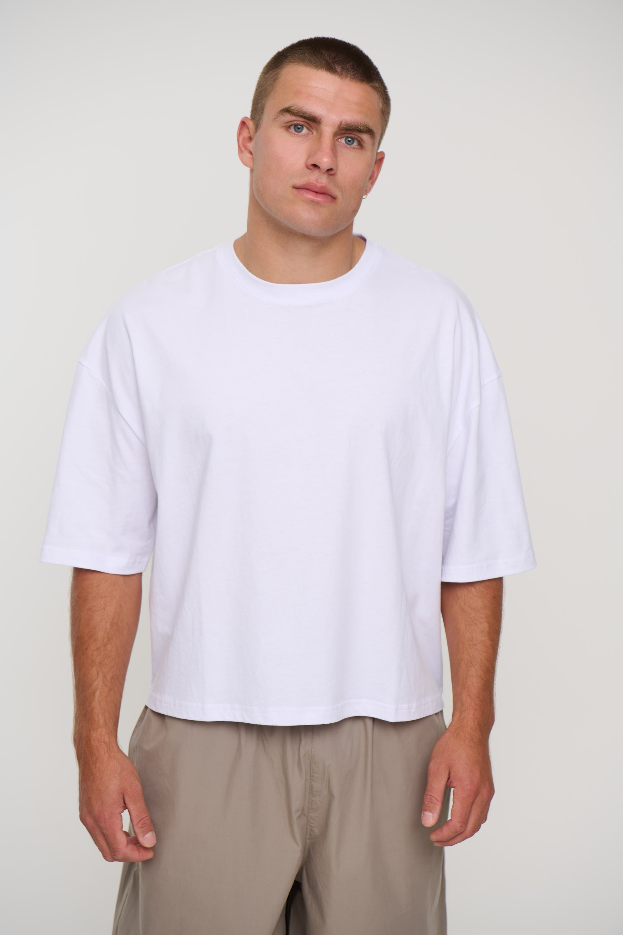 NTH Crop Box Tee White