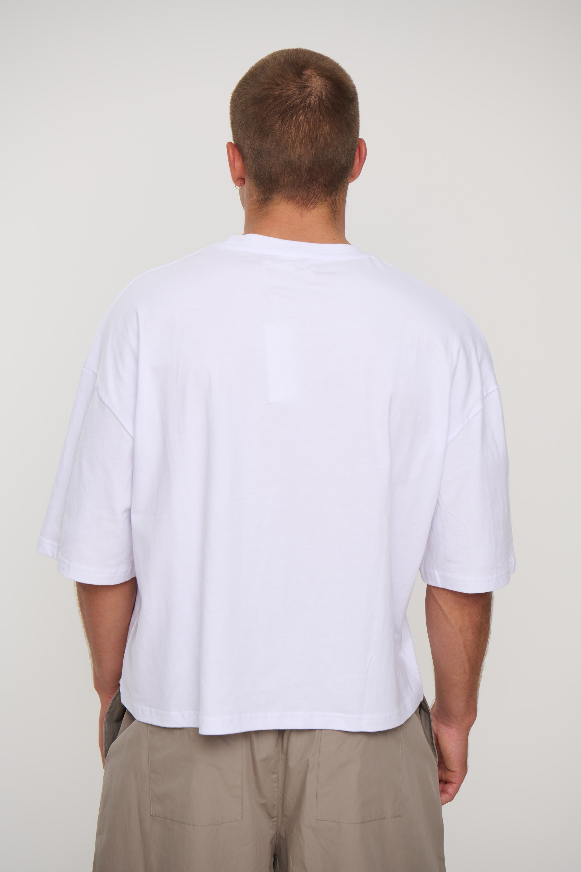 NTH Crop Box Tee White