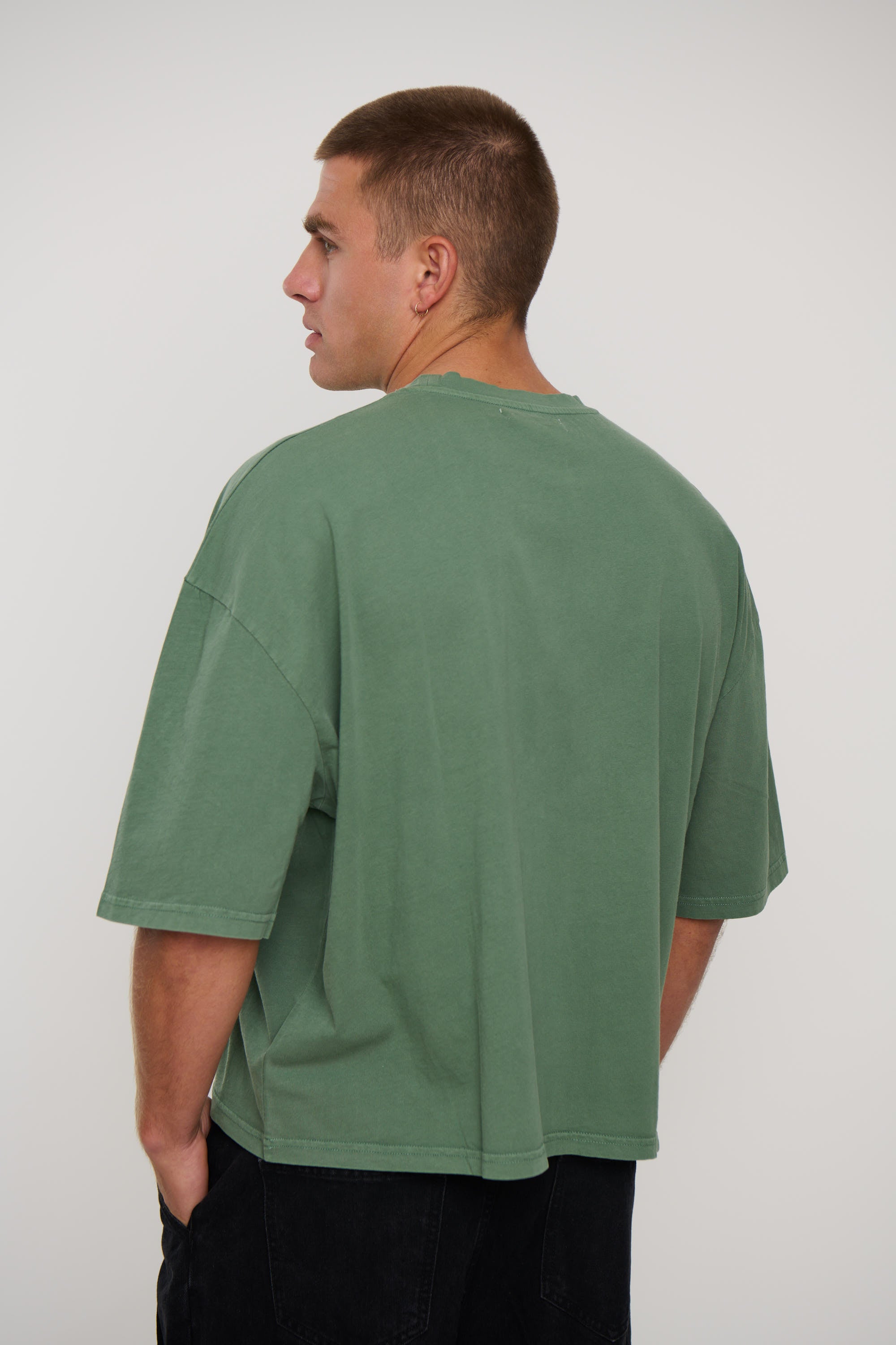 NTH Crop Box Tee Pine