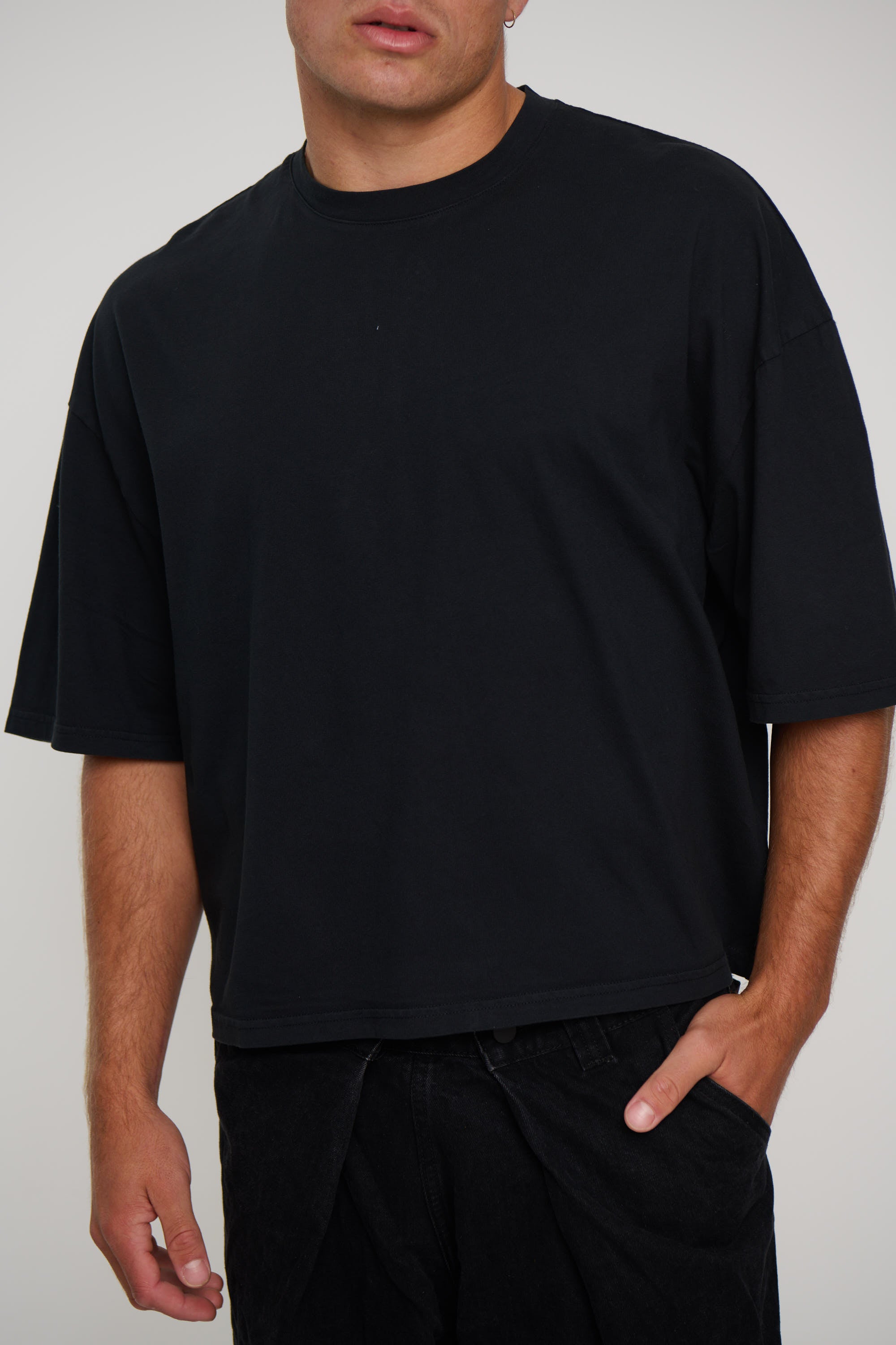 NTH Crop Box Tee Black