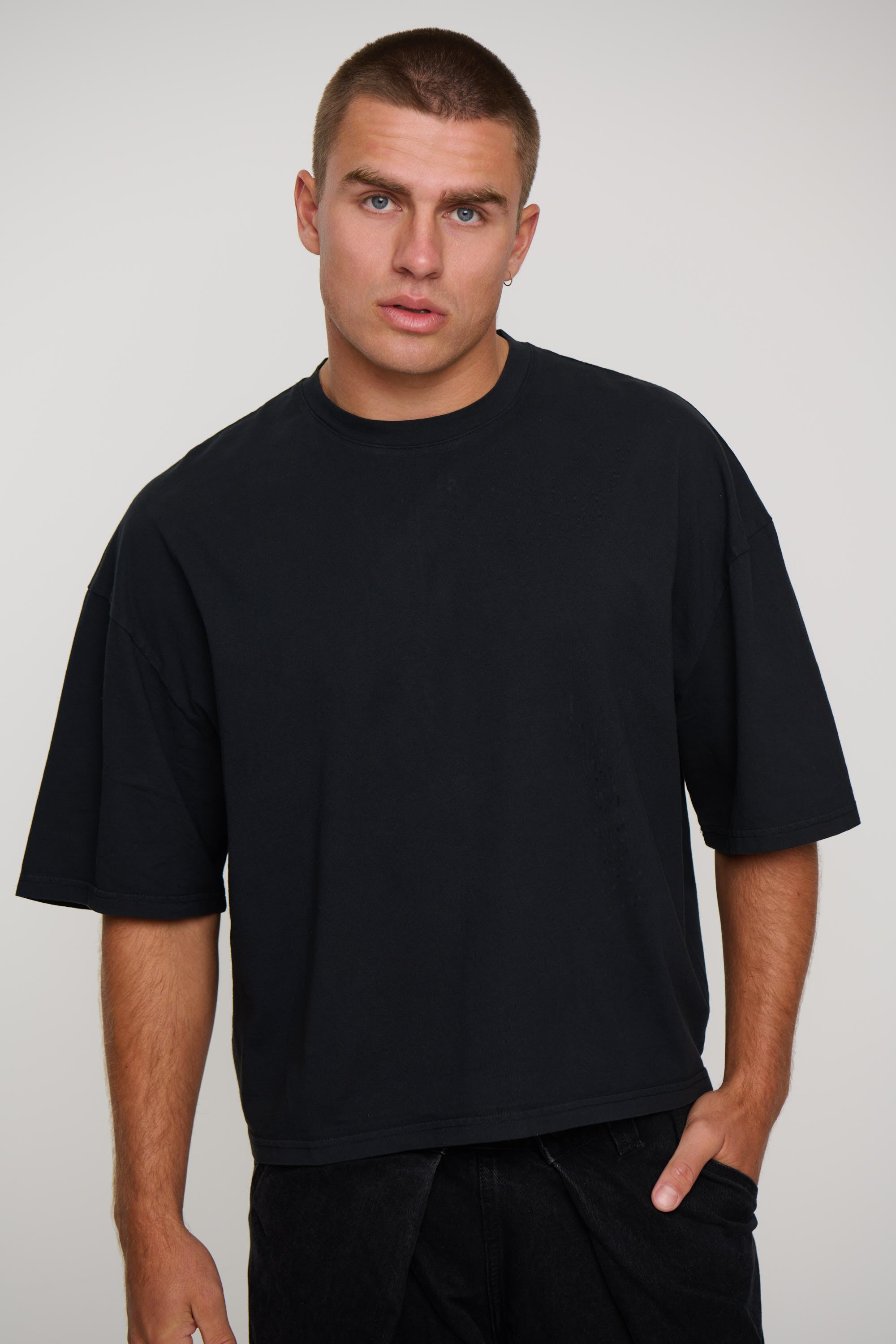 NTH Crop Box Tee Black