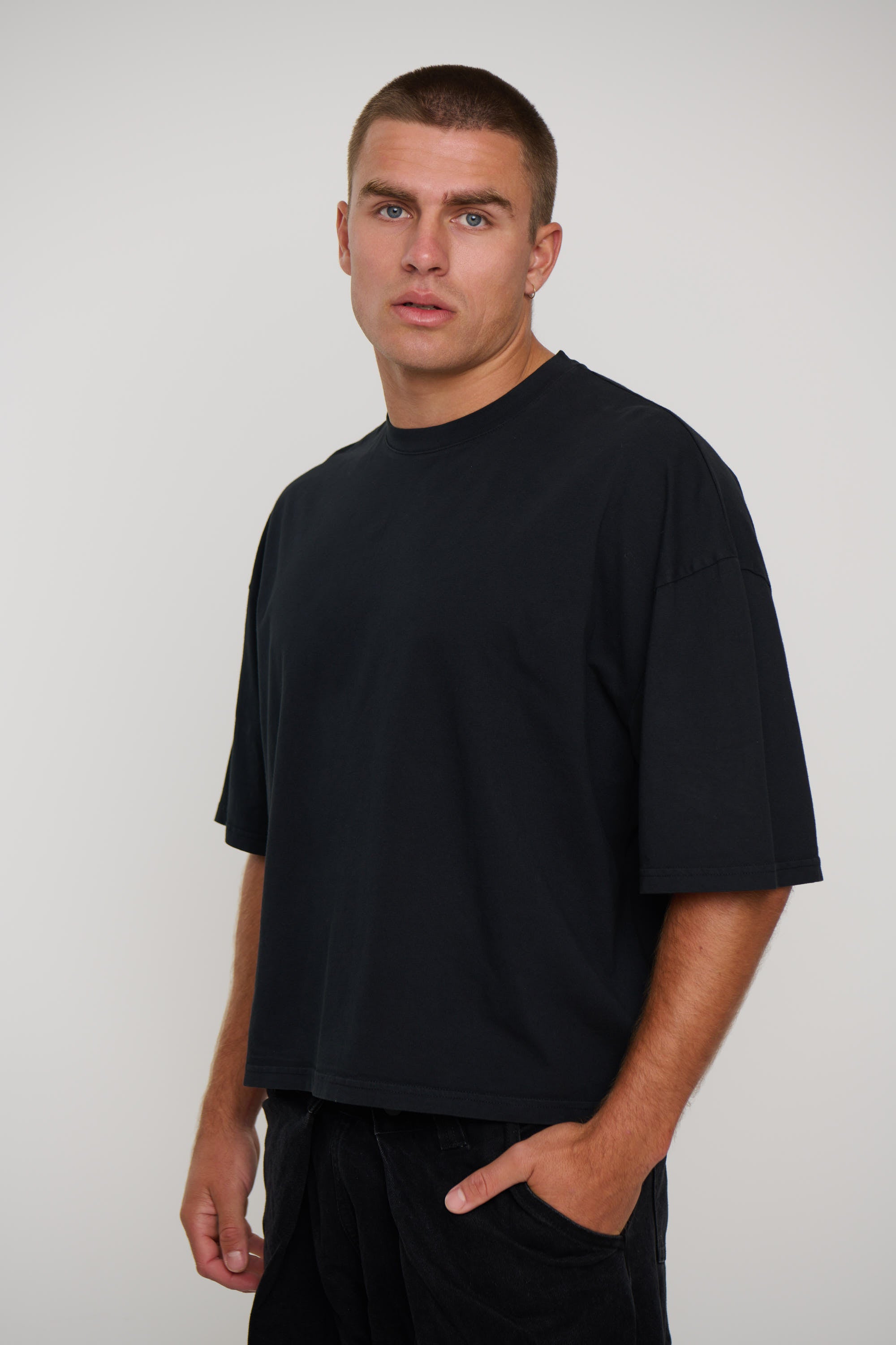 NTH Crop Box Tee Black