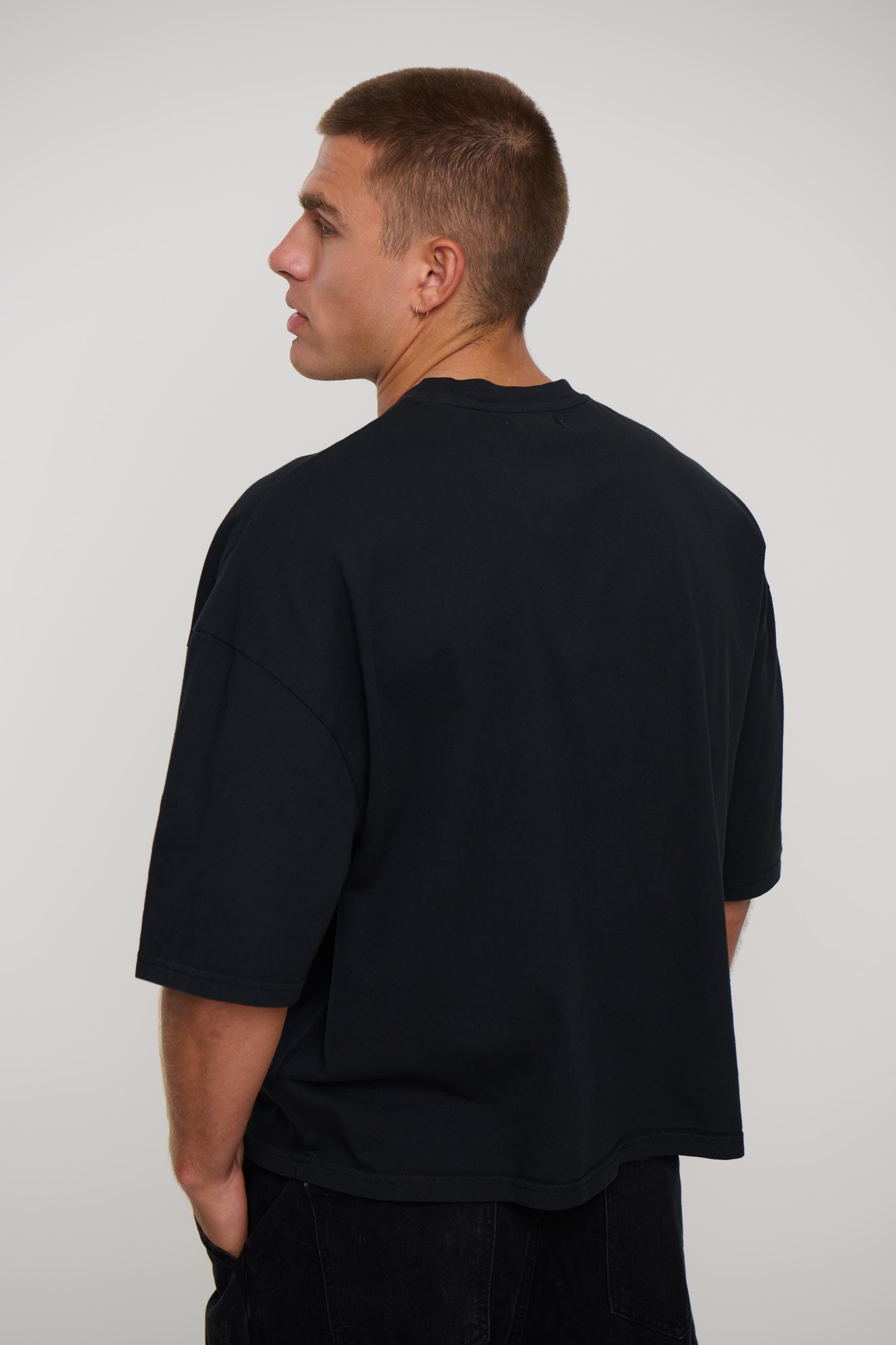NTH Crop Box Tee Black