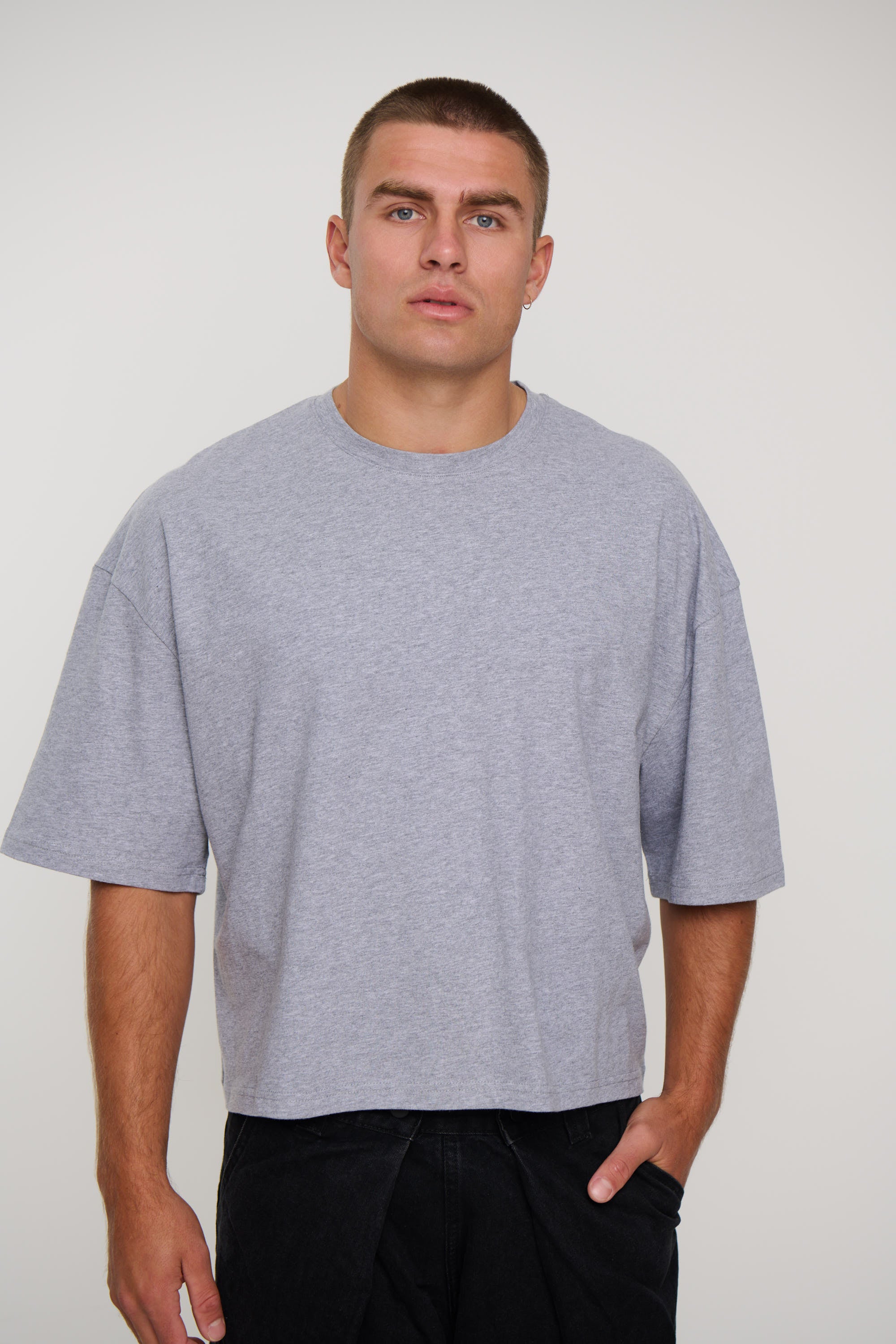 NTH Crop Box Tee Grey