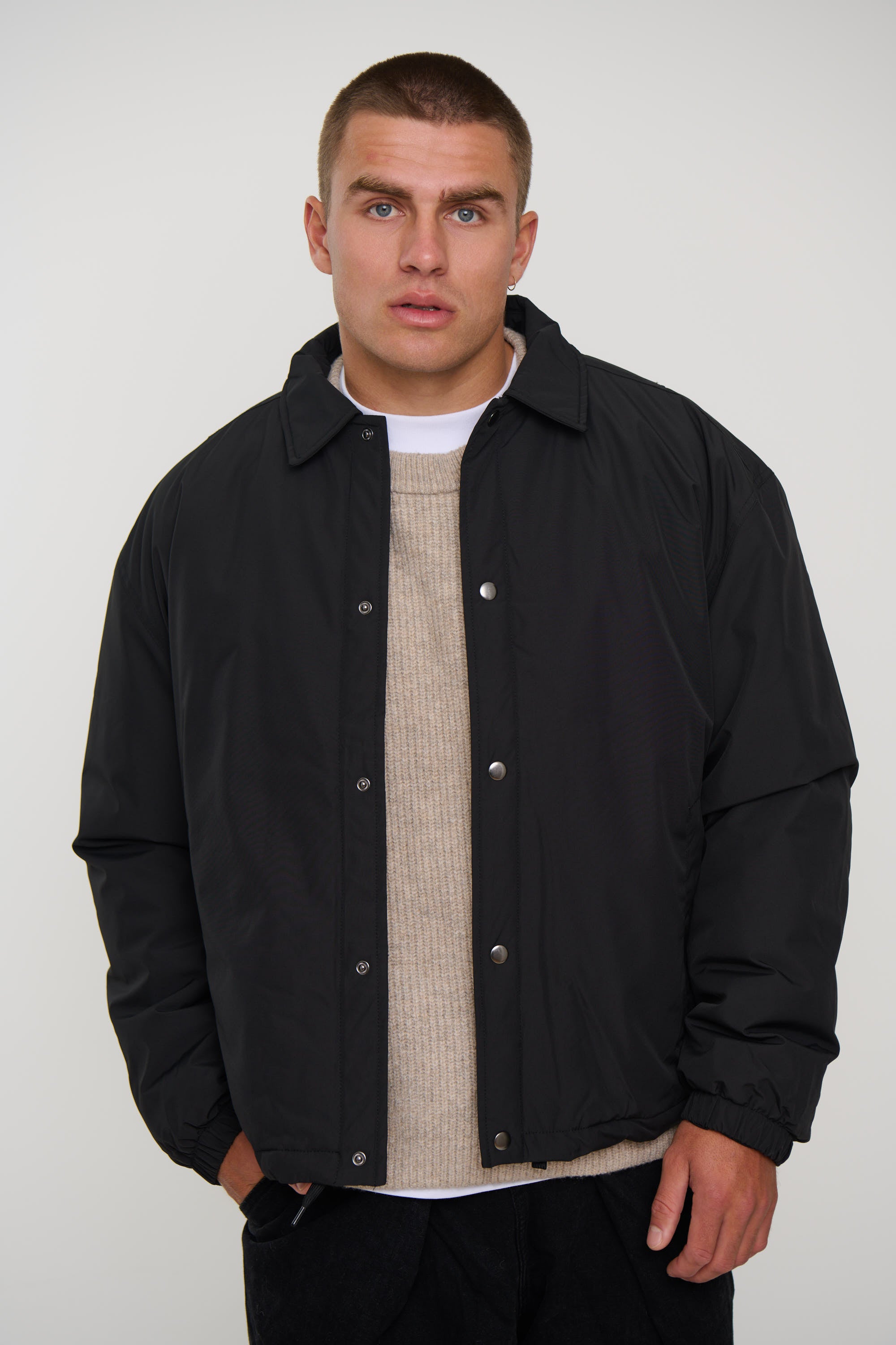 Padded Bomber Black