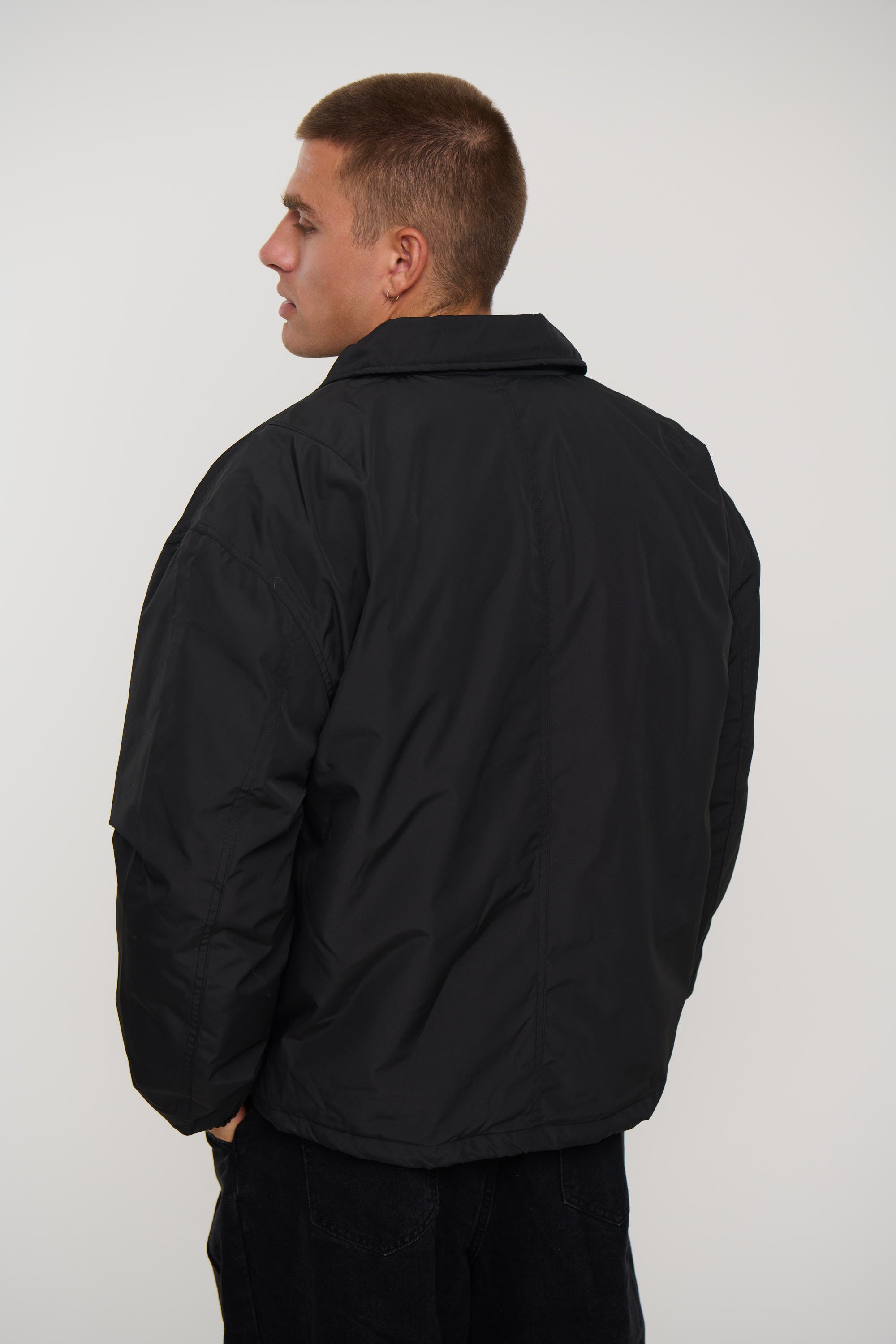 Padded Bomber Black