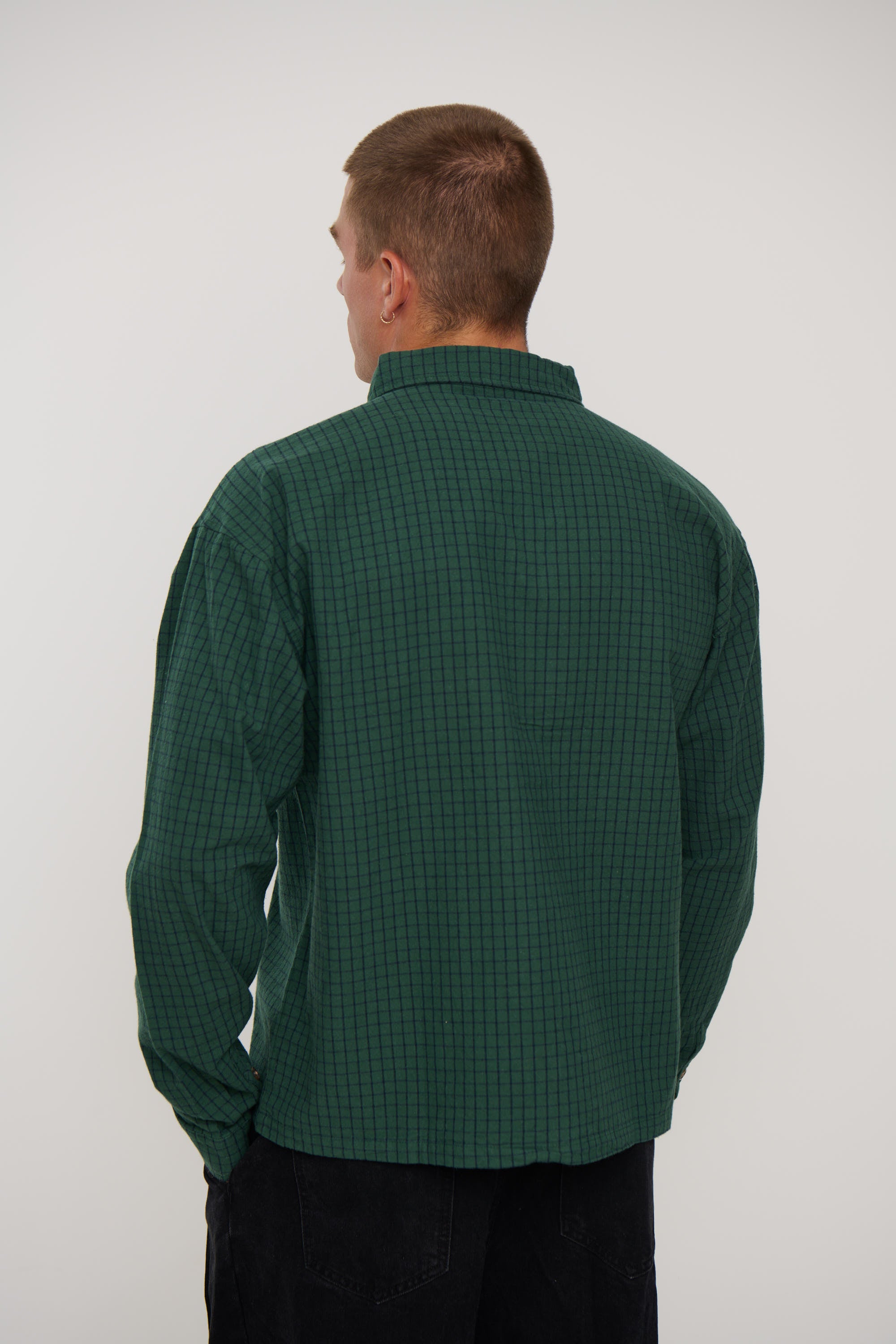 NTH Long Sleeve Check Shirt Army