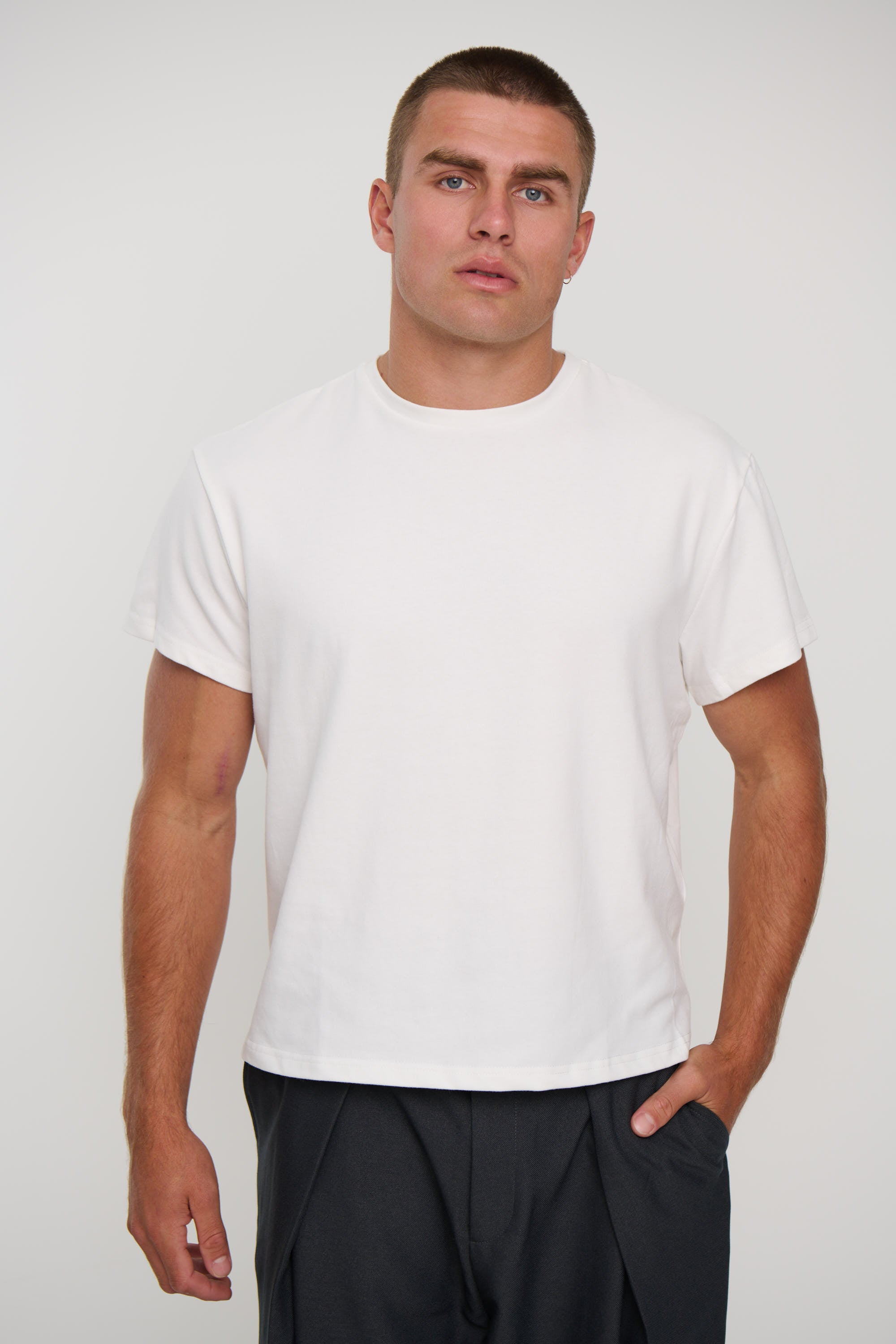 Roland Stretch Tee White