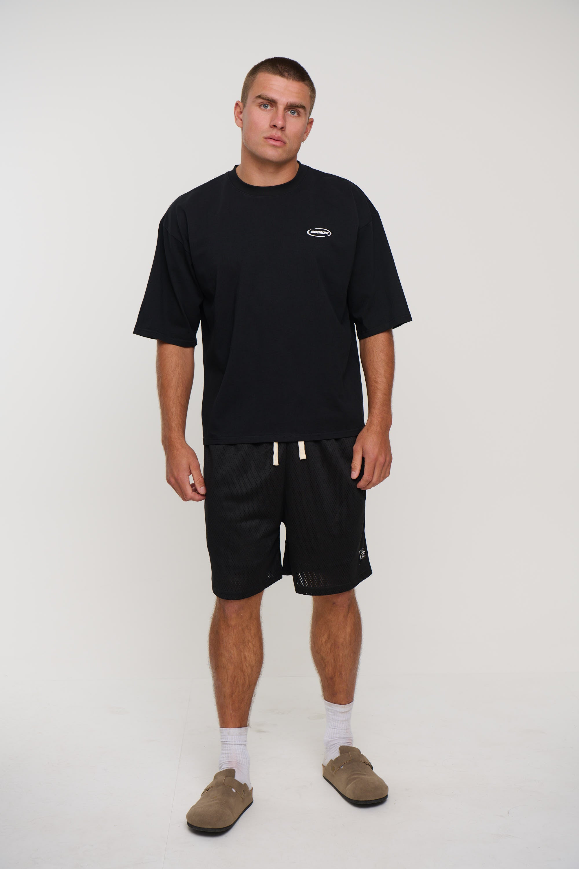 Julian Mesh Short Black